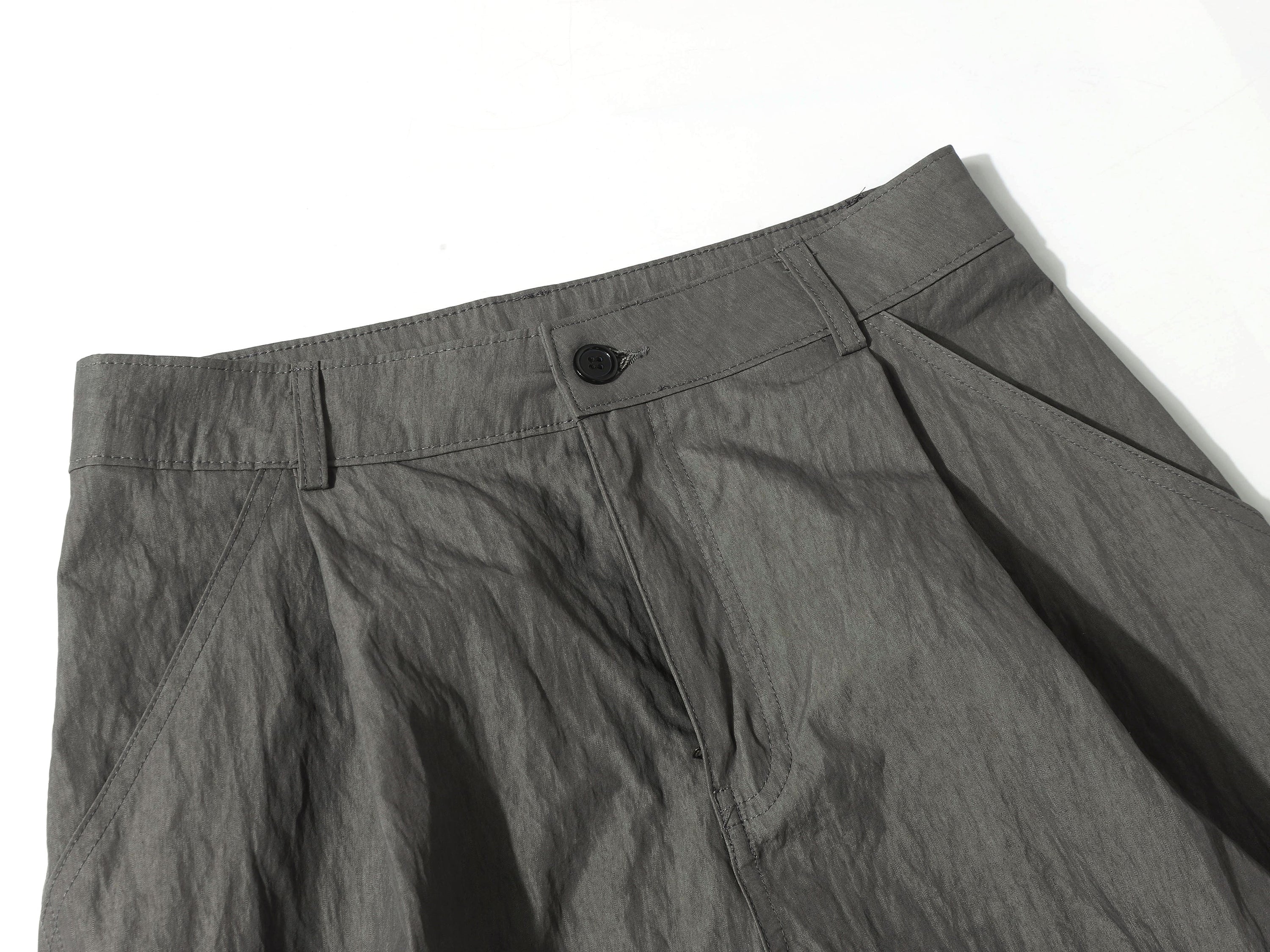 Omirad Crinkled Wide-Leg Nylon-Cotton Trousers | SEAKOFF