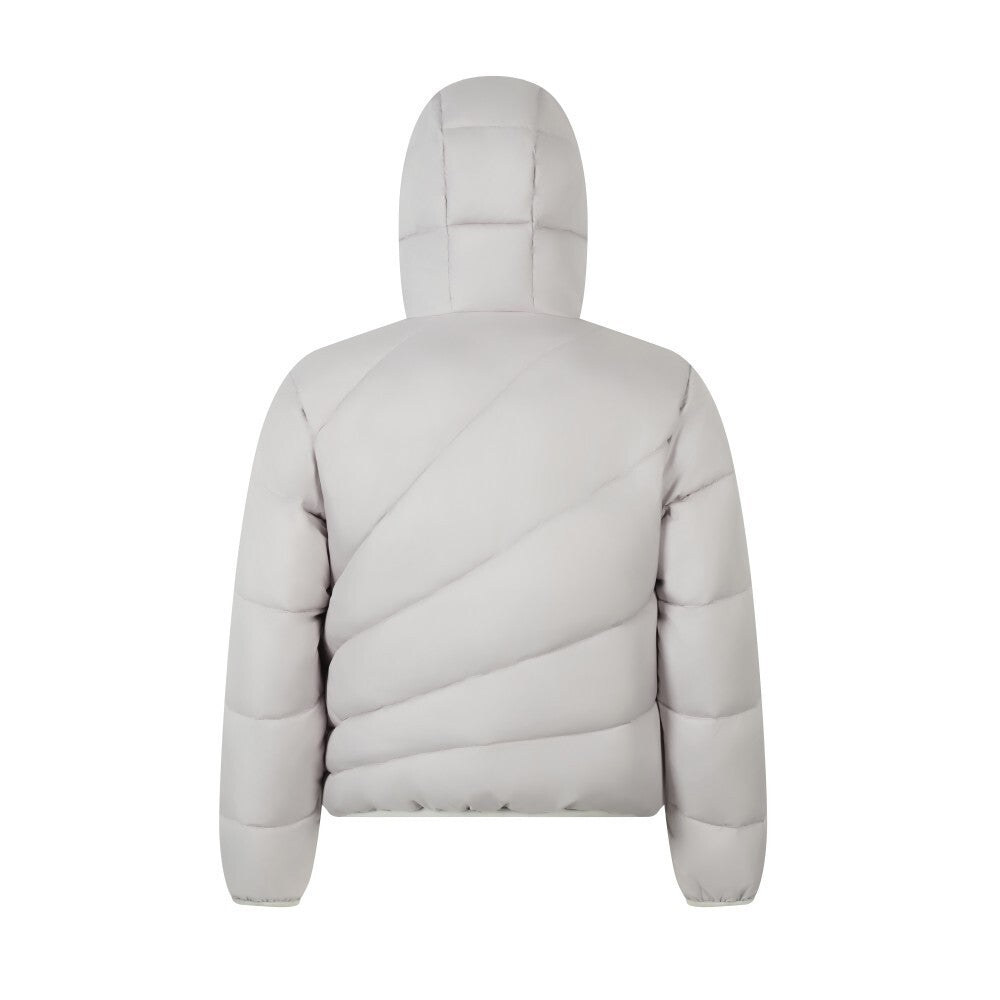 Asymmetric Zip Hooded Puffer Jacket | Streetwear Puffer