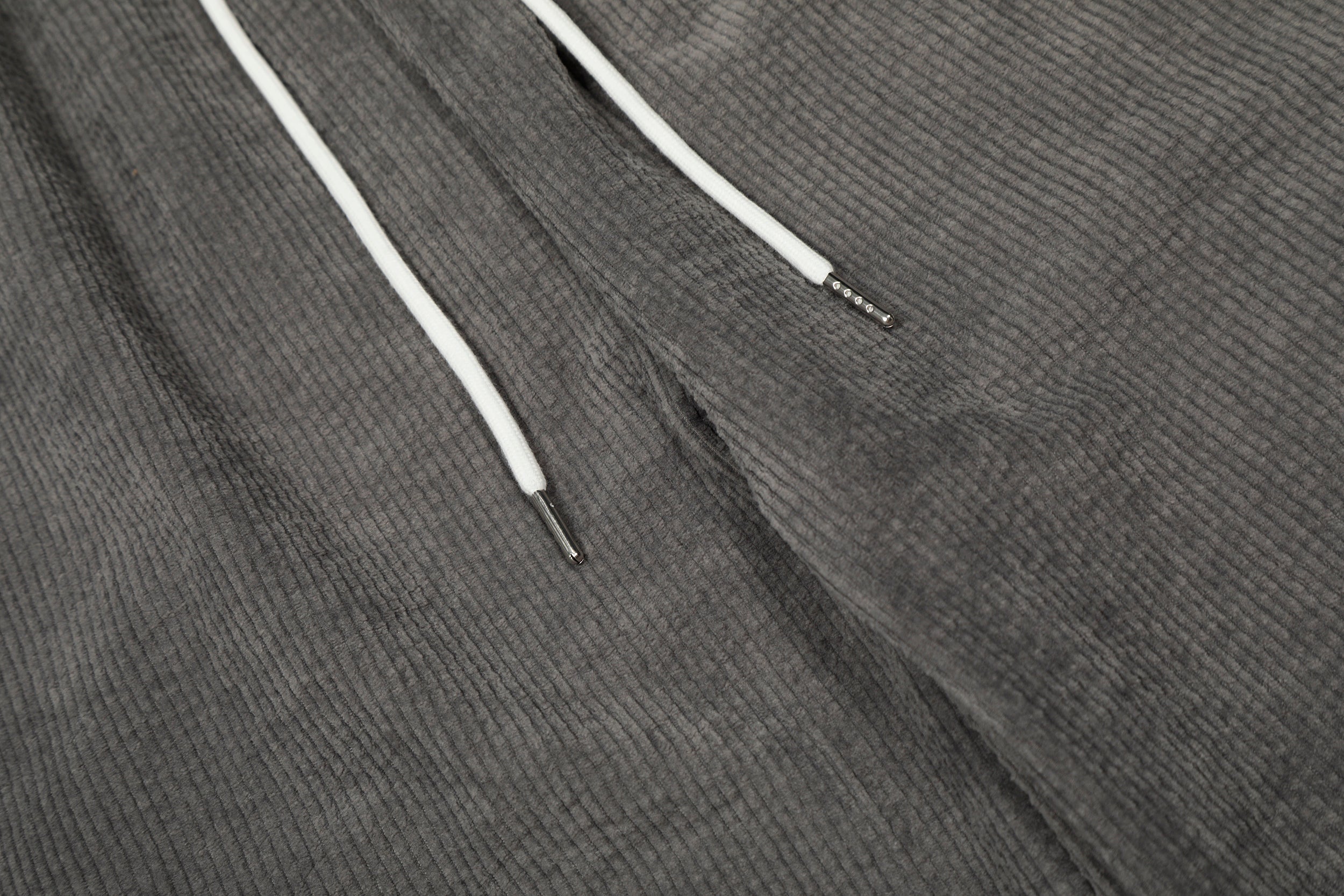 Corduroy Paw Embroidered Barrel-Leg Pants | Streetwear