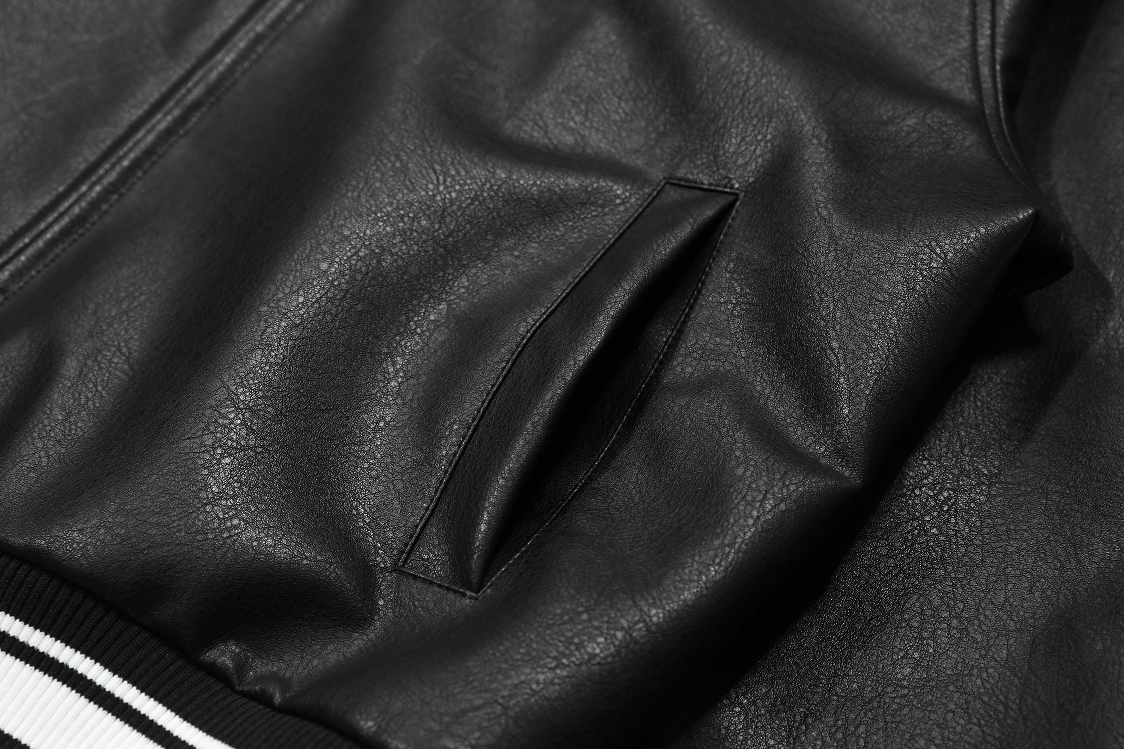 Varsity Patch PU Leather Bomber Jacket | Retro Streetwear
