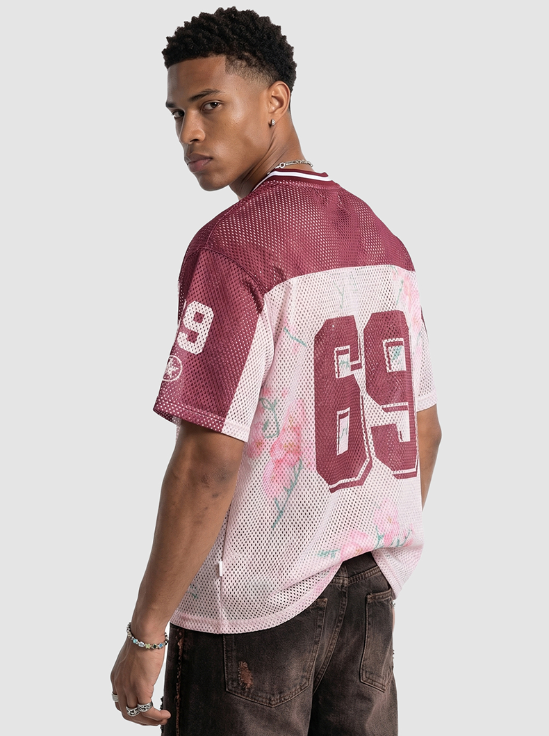 Omirad Blossom 69 Floral Mesh Jersey T-Shirt | Streetwear