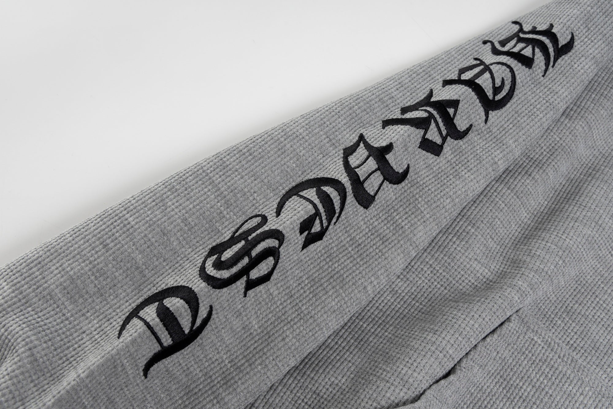 Omirad Gothic Script Zip Hoodie | Cross Emblem Streetwear