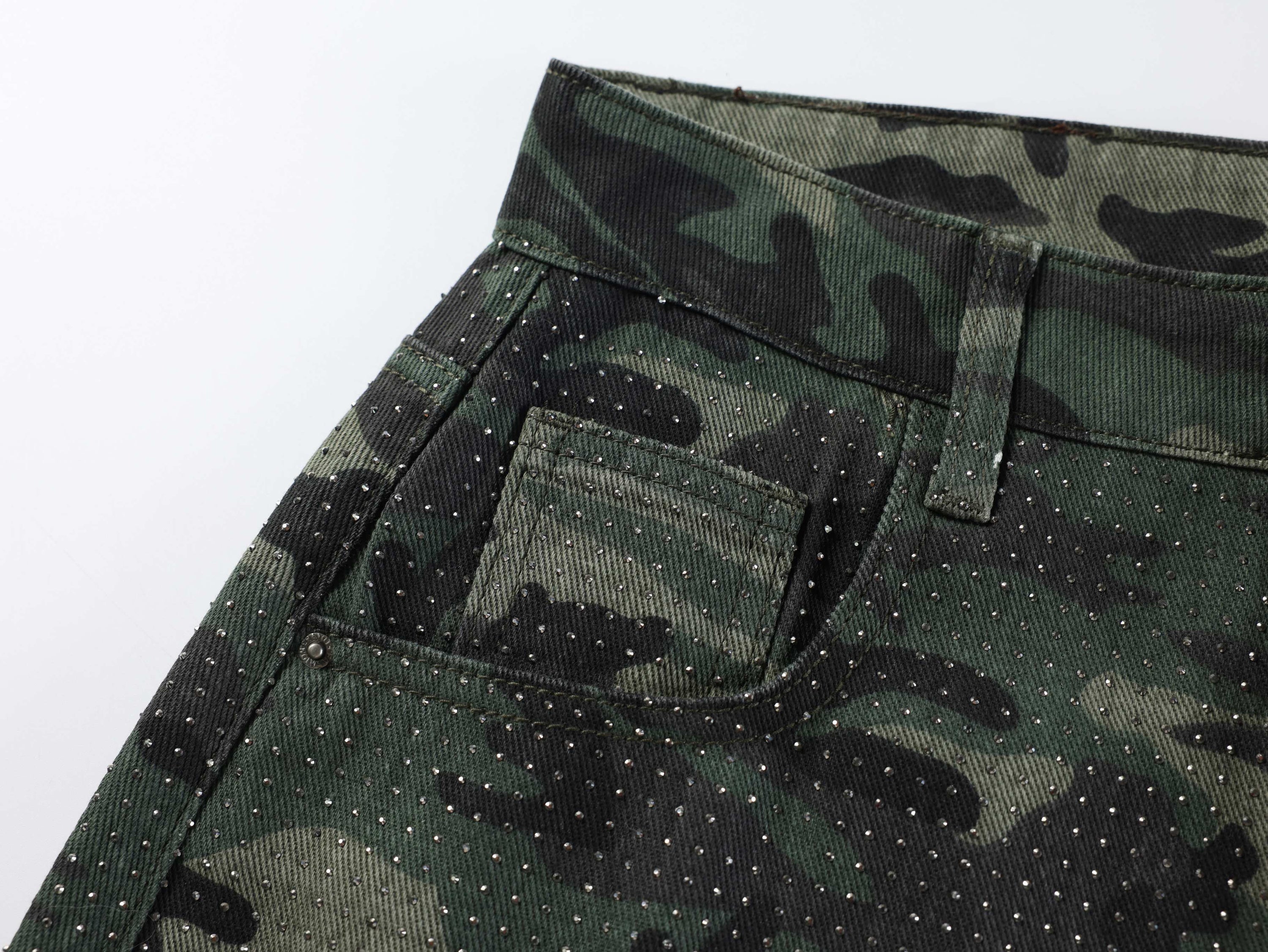 Omirad Camouflage Wide-Leg Jeans | Oversized Streetwear Denim