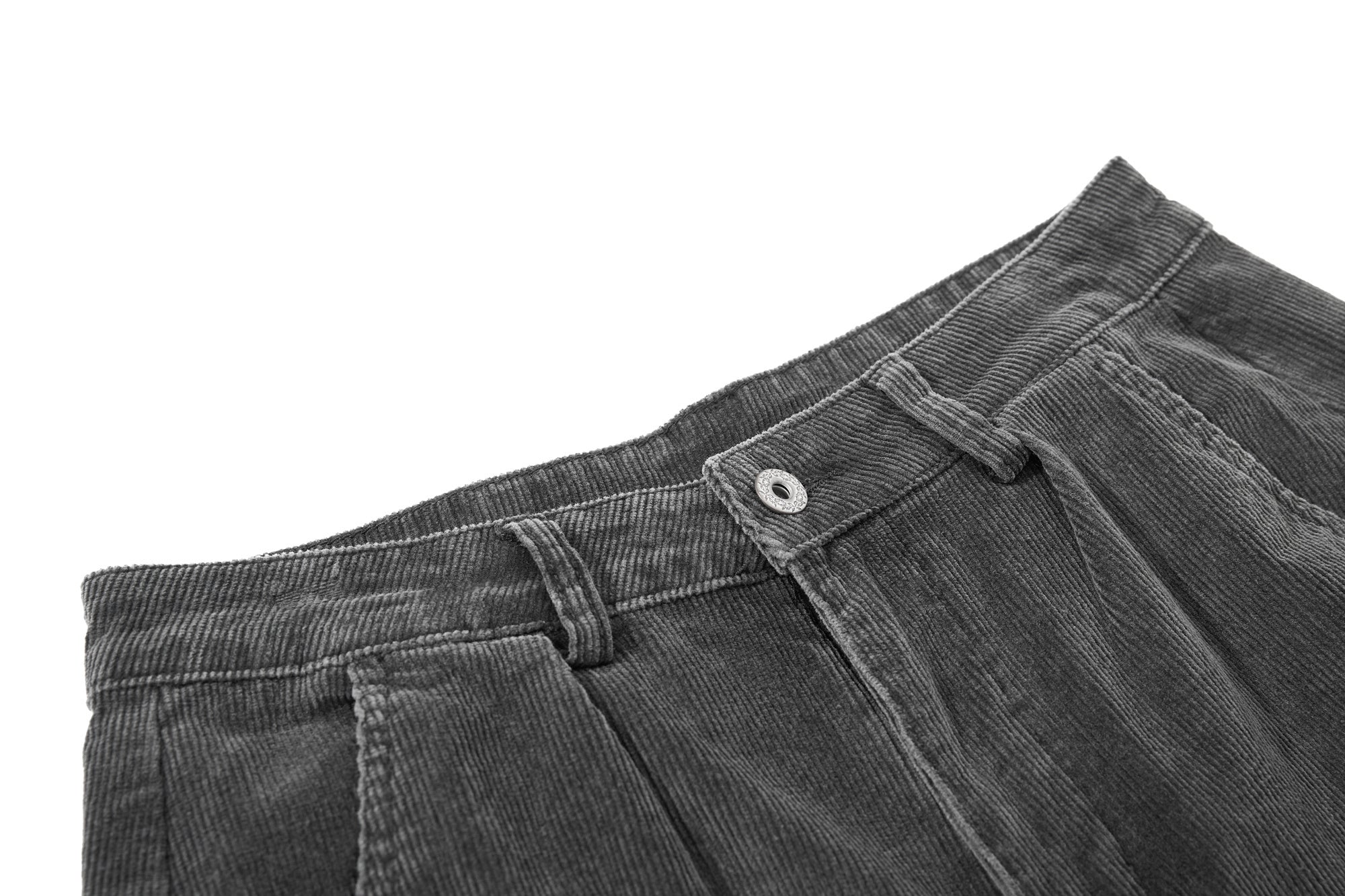 Omirad Washed Corduroy Cargo Barrel Pants | Wide Leg