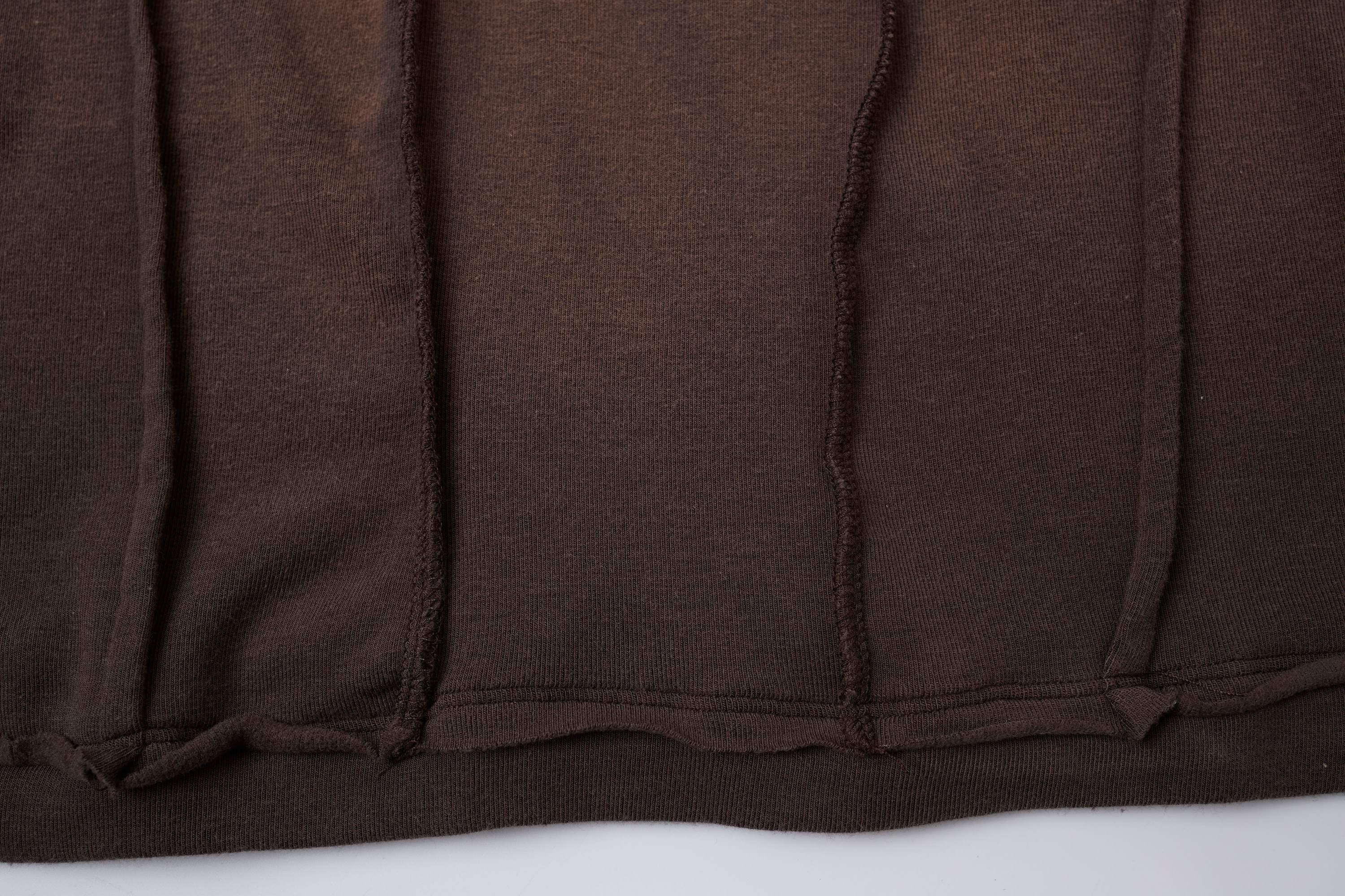 Omirad Raw Seam Sculpted Panel Cotton Tee | Avant-Garde Streetwear