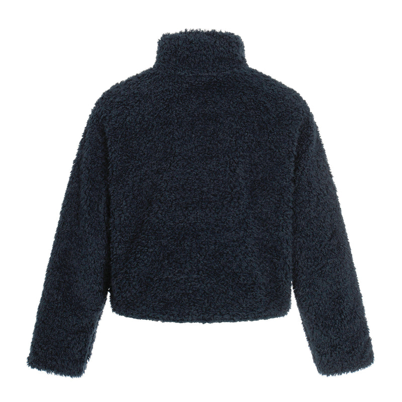 Reversible Sherpa & Striped Corduroy Jacket | Cropped Fit