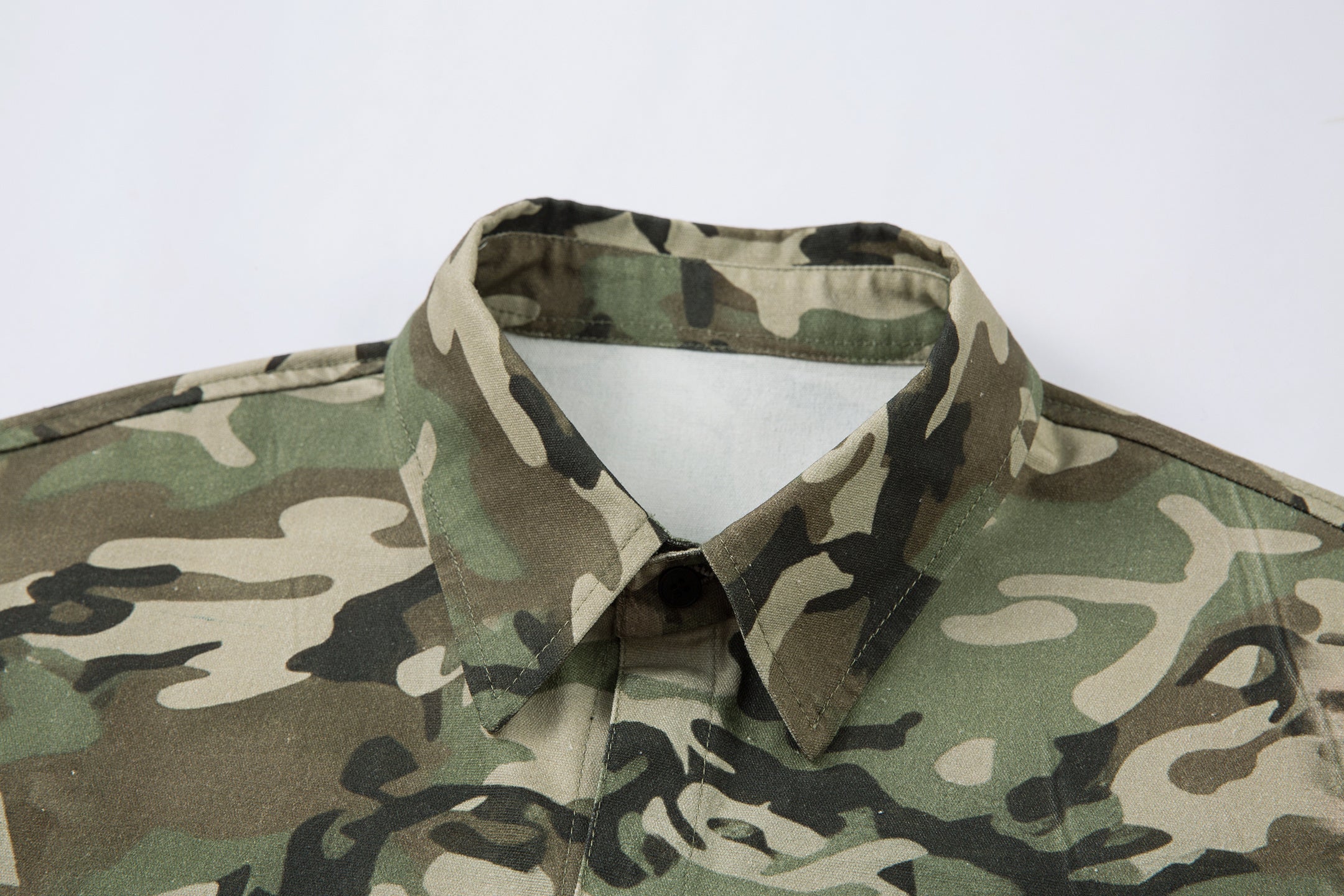 Omirad Camo Leopard Layered Short-Sleeve Shirt | SEAKOFF