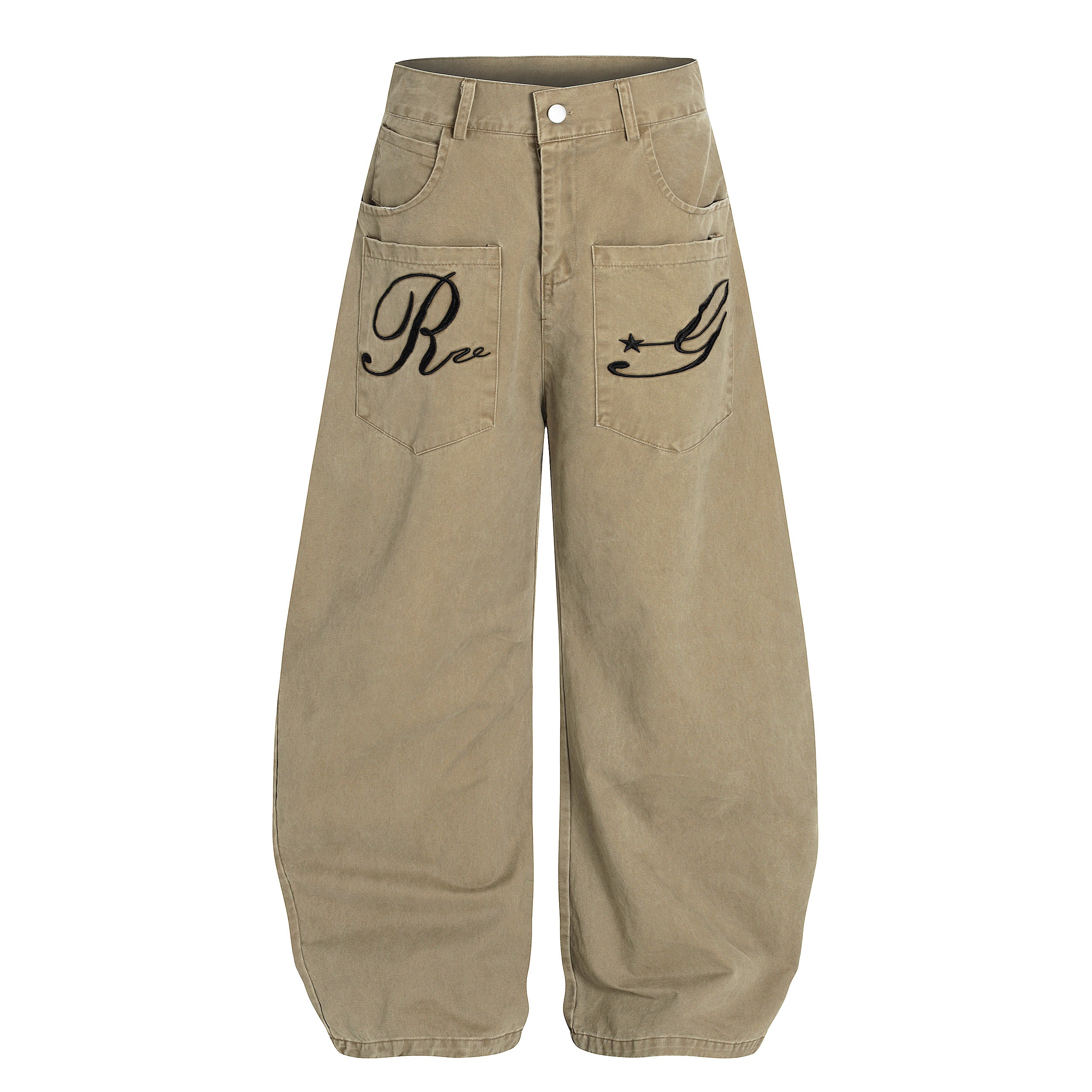 Omirad Re☆G Embroidered Balloon Jeans | Wide Leg Streetwear