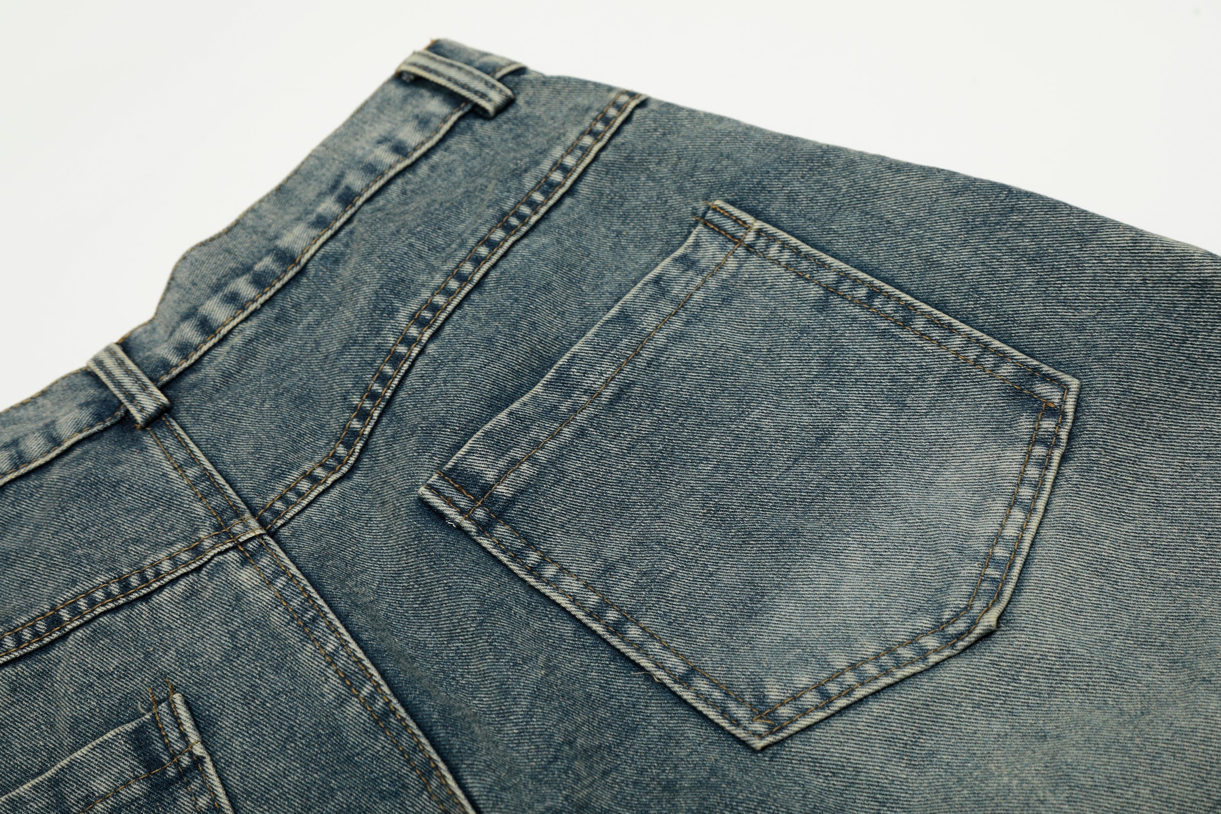 Leopard-Panel Wide-Leg Denim Jeans | Streetwear Baggy Fit