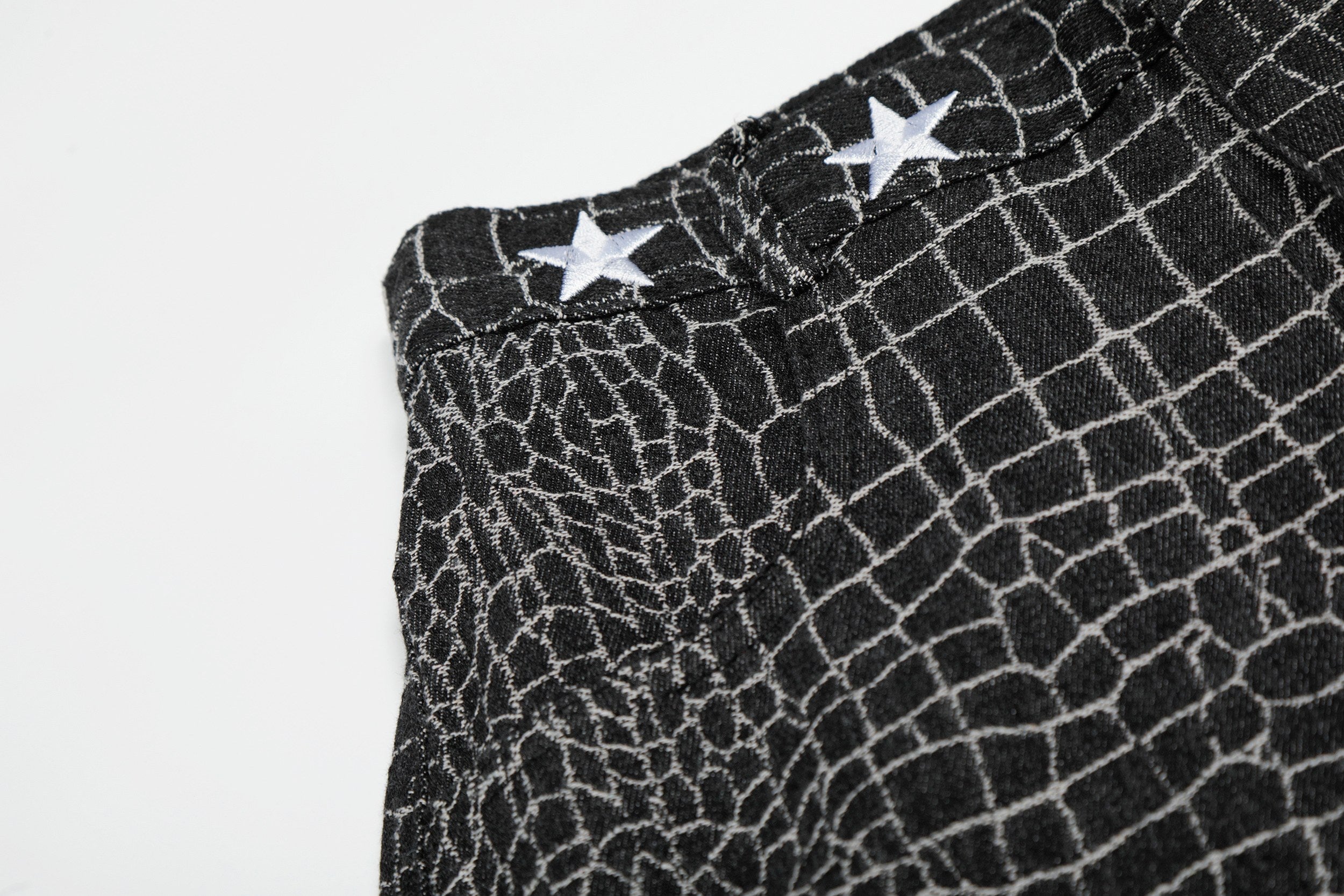 Omirad Croc-Star Balloon Wide-Leg Pants | Star Detail