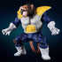 The Great Ape Vegeta Collectible Figure by Seakoff is a 36cm premium action figure inspired by Dragon Ball Z, featuring a large anthropomorphic ape with dark fur, a fierce expression, yellow and blue armor, white gloves and boots, striking a powerful pose with arms spread and teeth bared.