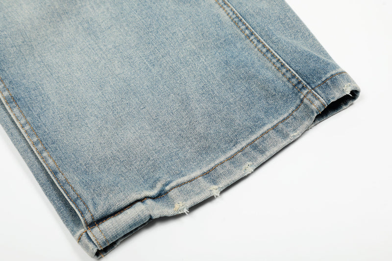 Omirad Vintage Wash Wide-Leg Denim Pants | Oversized Fit