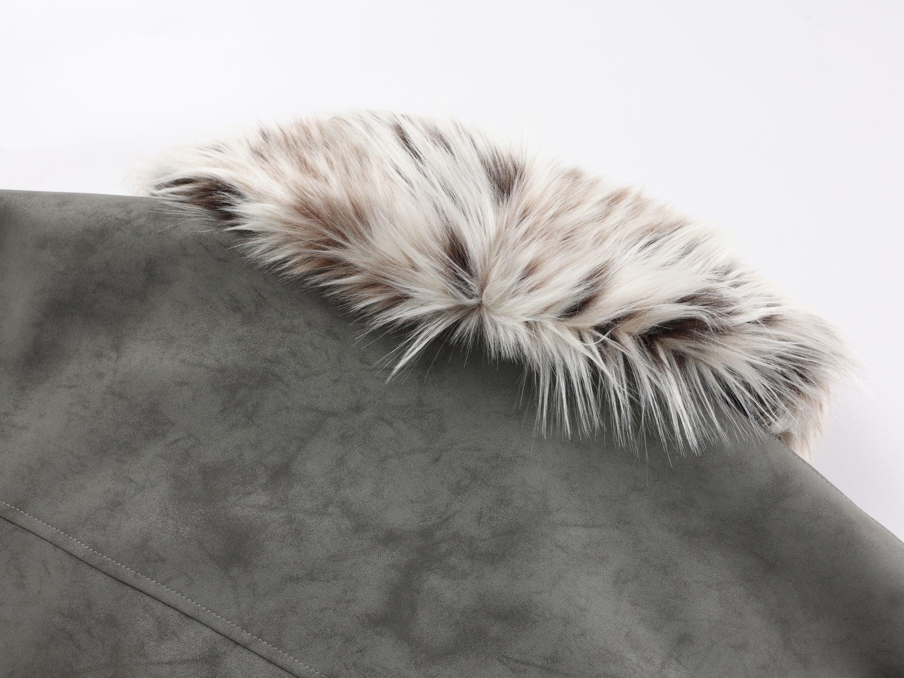 Faux-Fur Collar Suede Winter Jacket | Oversized Streetwear