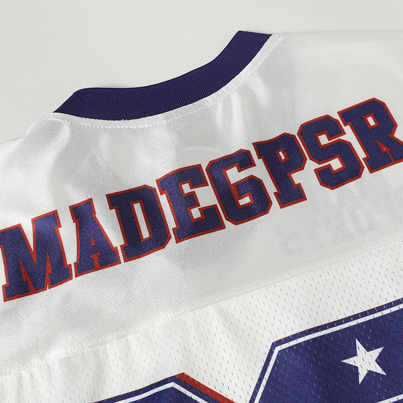 Stars Number Retro Football Jersey | Streetwear Mesh Top