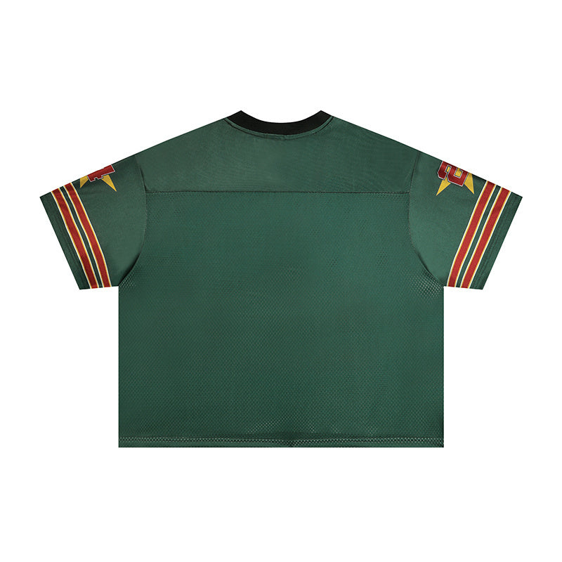 Helmet Graphic Football Jersey | Streetwear Performance Mesh