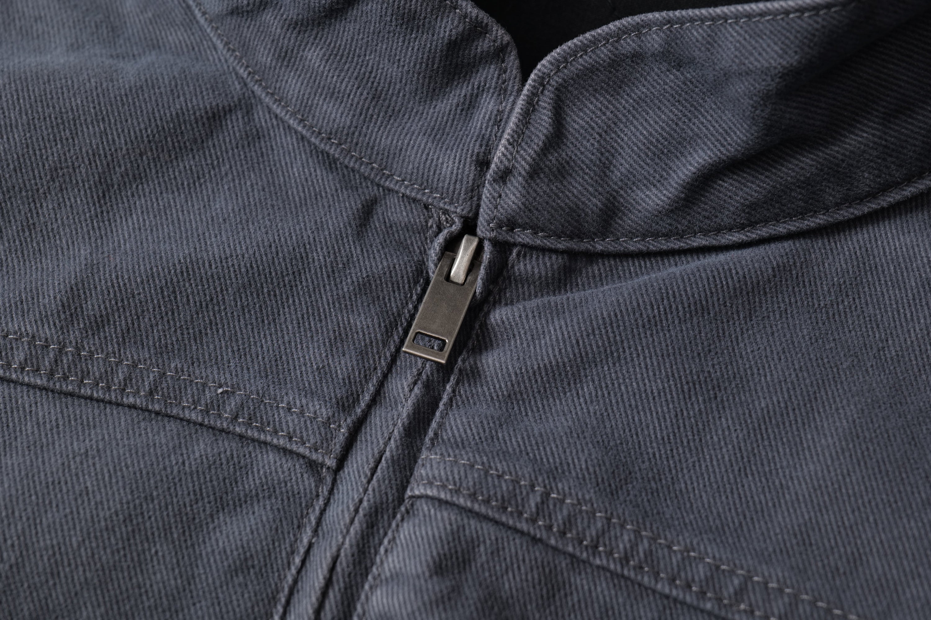 Washed Curved-Panel Bomber Jacket | Relaxed Fit Cotton