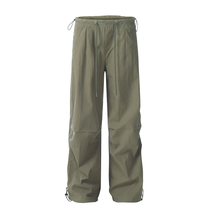 Omirad Tech Drawstring Utility Pants | Wide-Leg Parachute