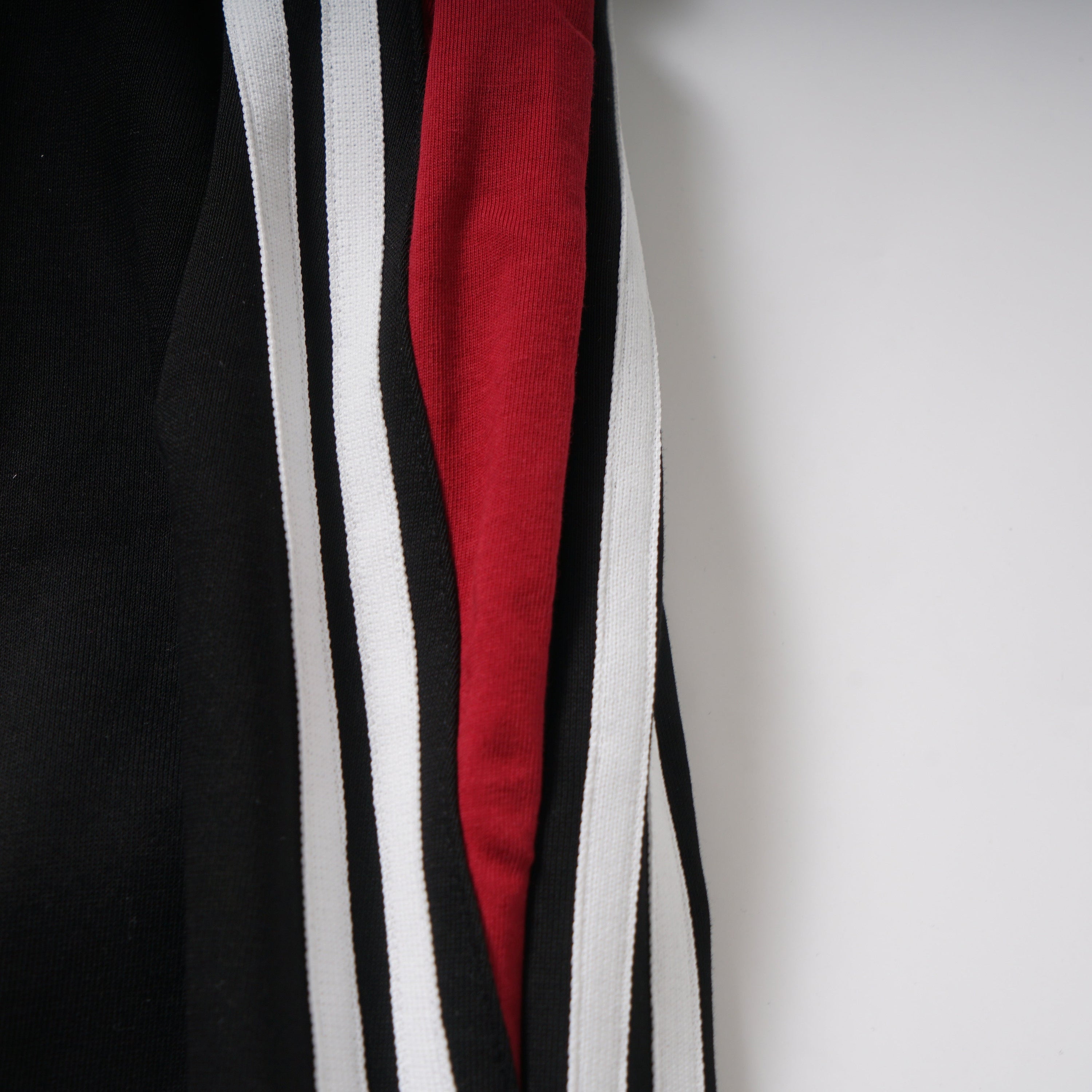 Wide-Leg Track Pants with Lace Star Appliqué & Side Stripes