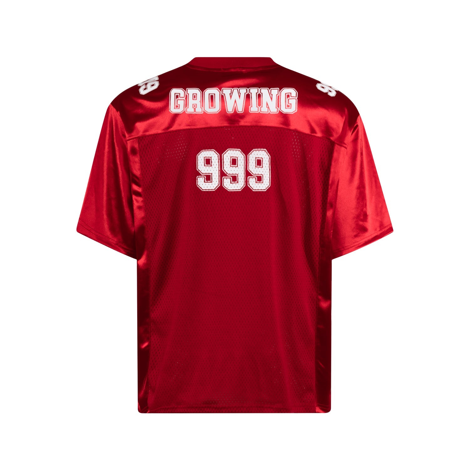 Growing MT99 Metallic Varsity Mesh Jersey Tee | 999 Graphic