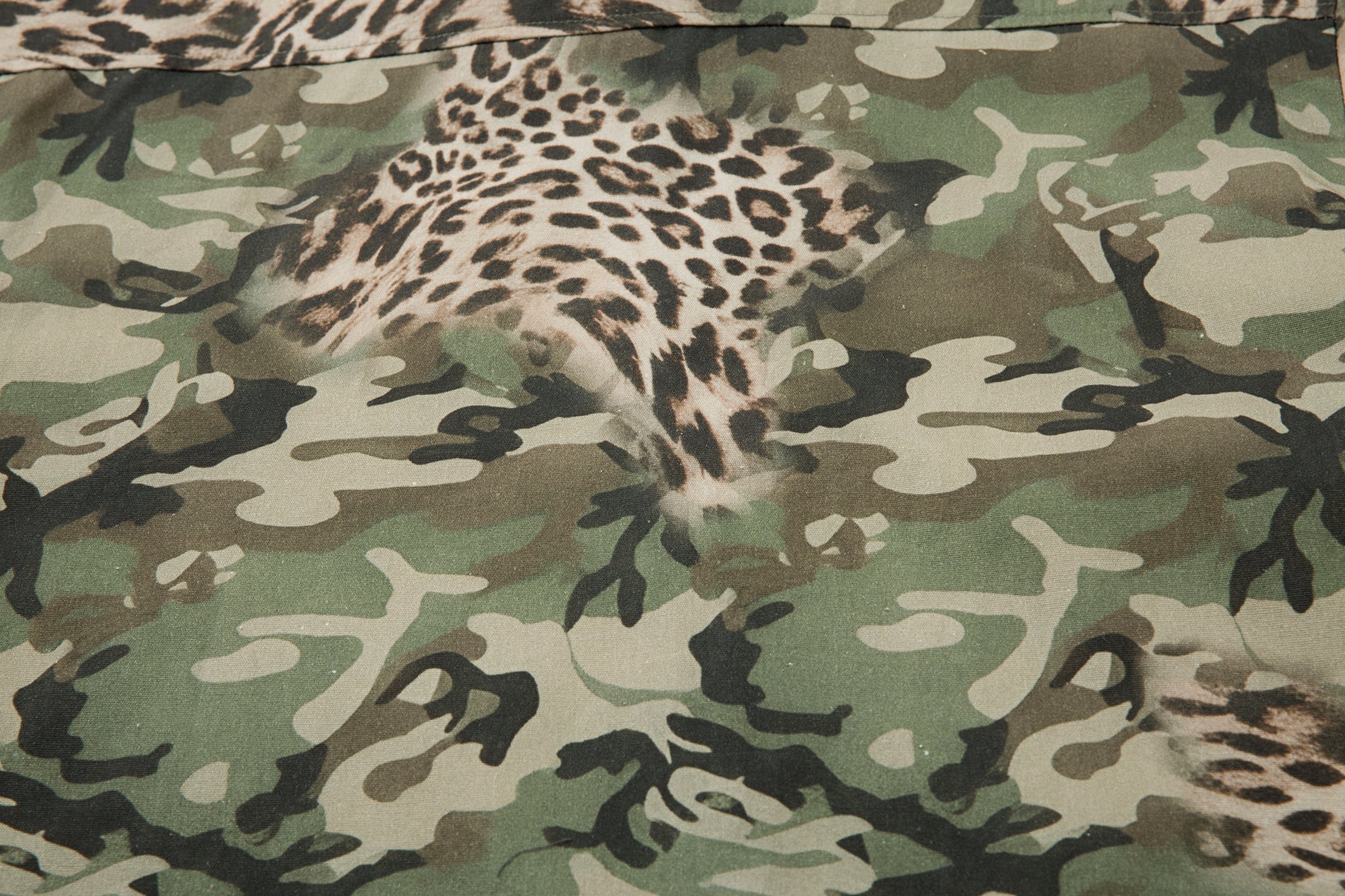 Omirad Camo Leopard Layered Short-Sleeve Shirt | SEAKOFF