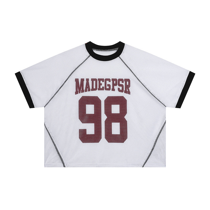 Omirad Mesh Varsity Jersey | Breathable Athletic Street Top