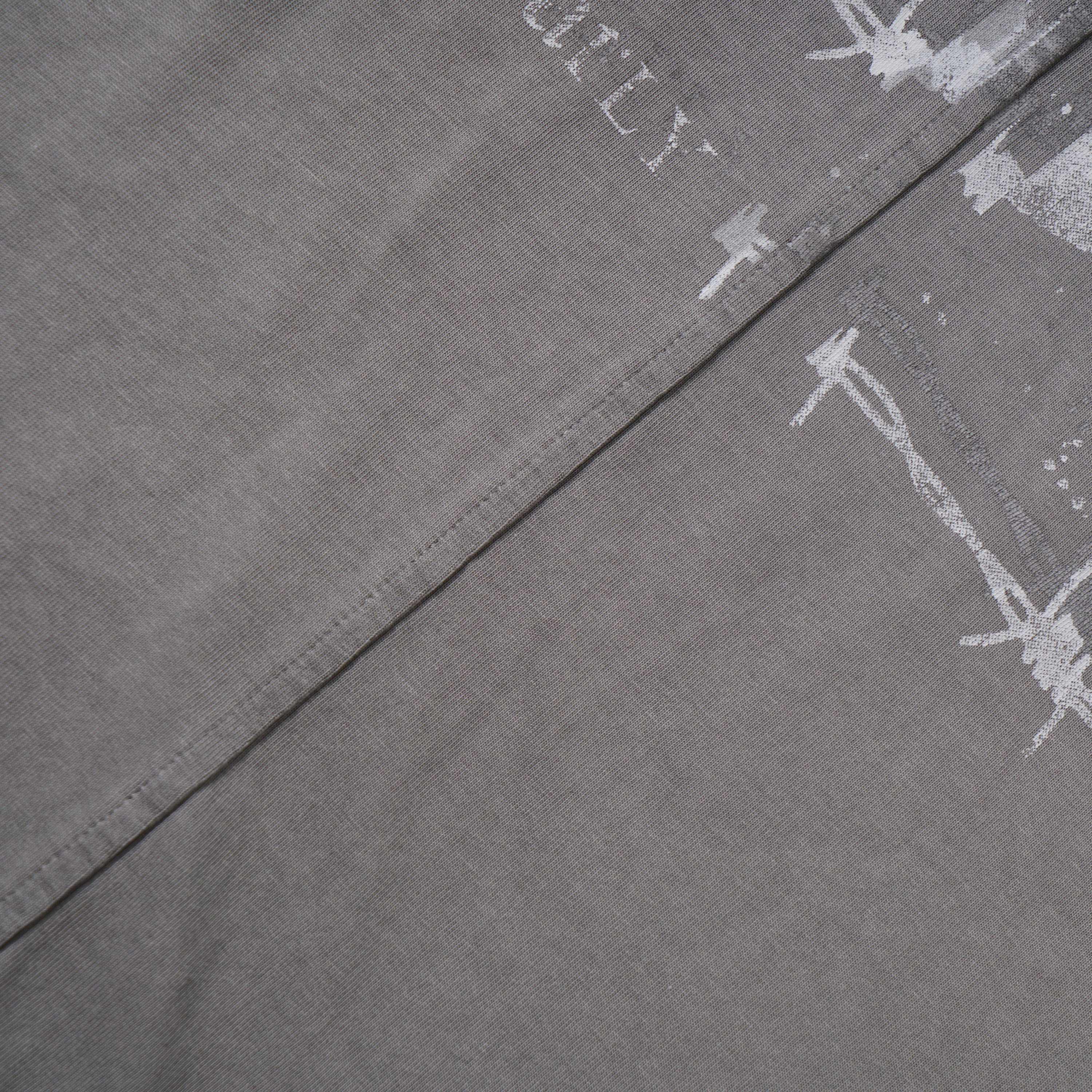 Omirad Layered Portrait Long Sleeve Tee | Washed Grey