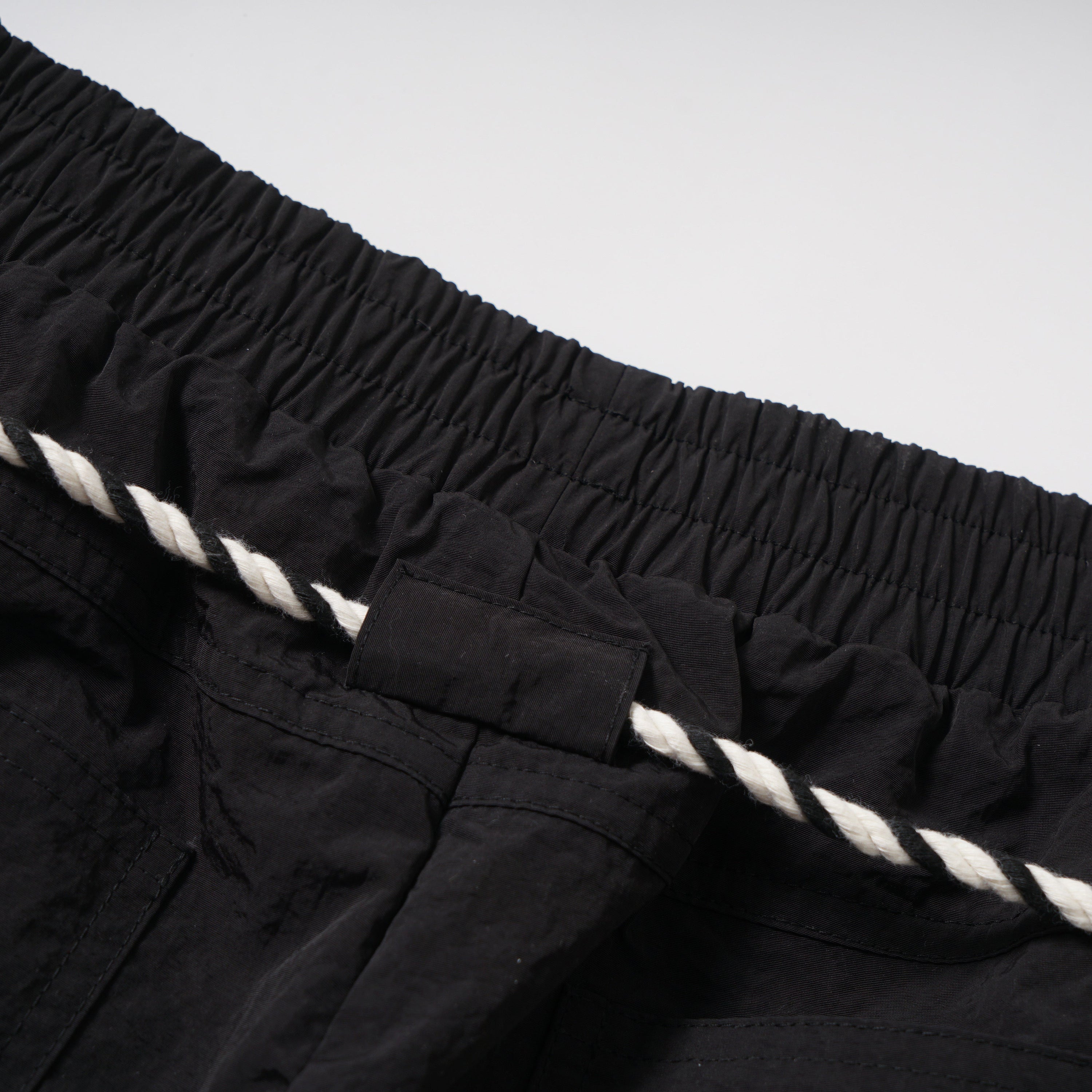 Tech Stripe Nylon Wide-Leg Cargo Pants | Streetwear