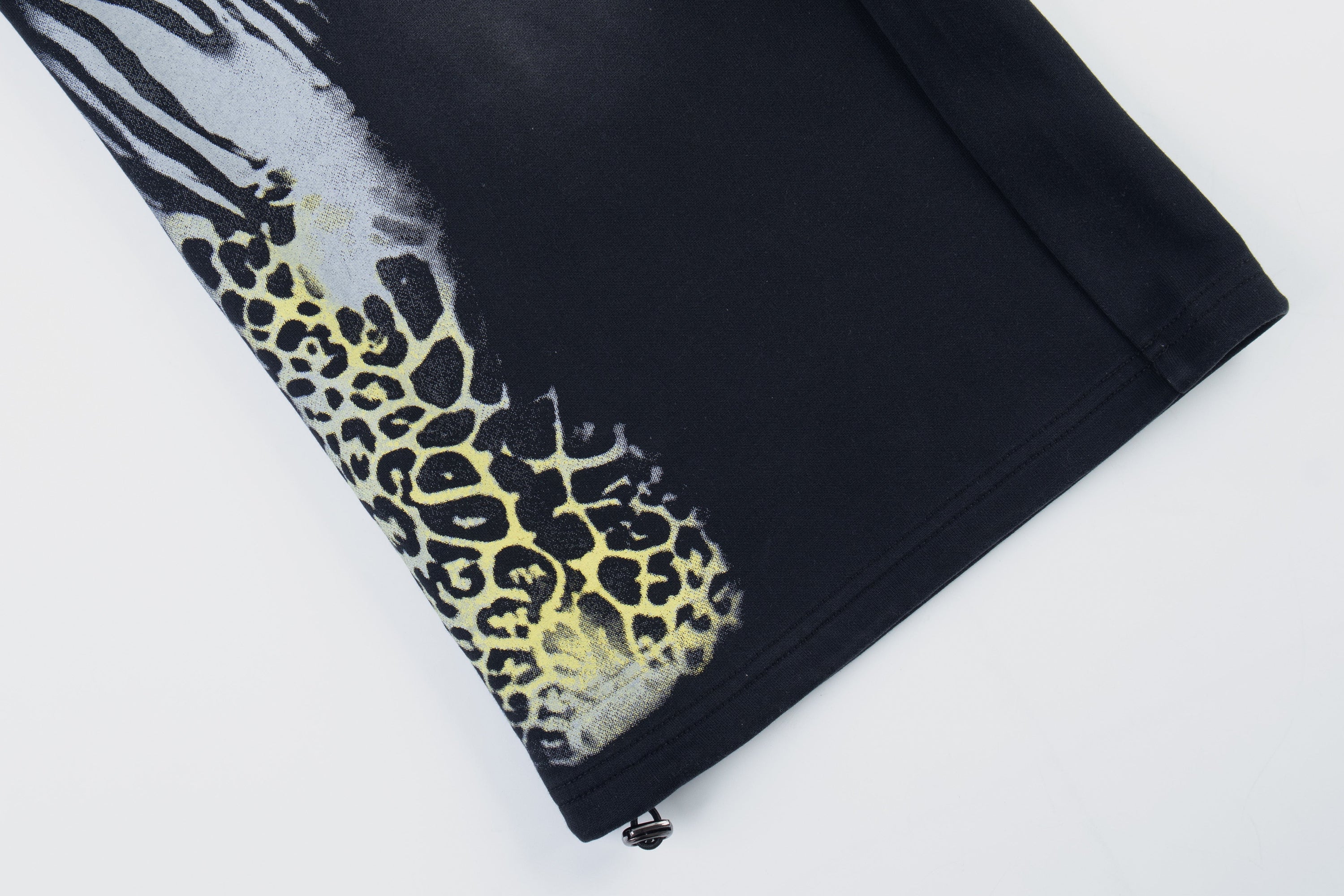 Wild Fusion Graphic Sweatpants | Zebra Leopard Wide-Leg