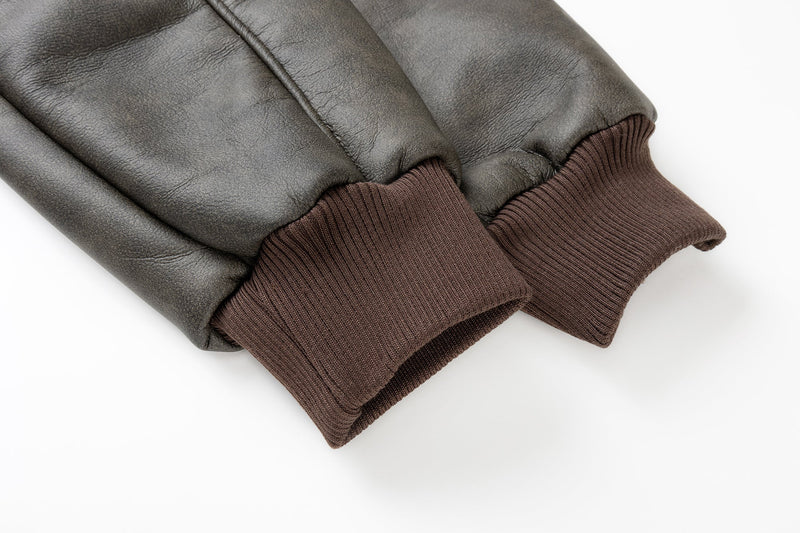 Omirad Vintage Hooded PU Jacket | Fleece-Lined Bomber