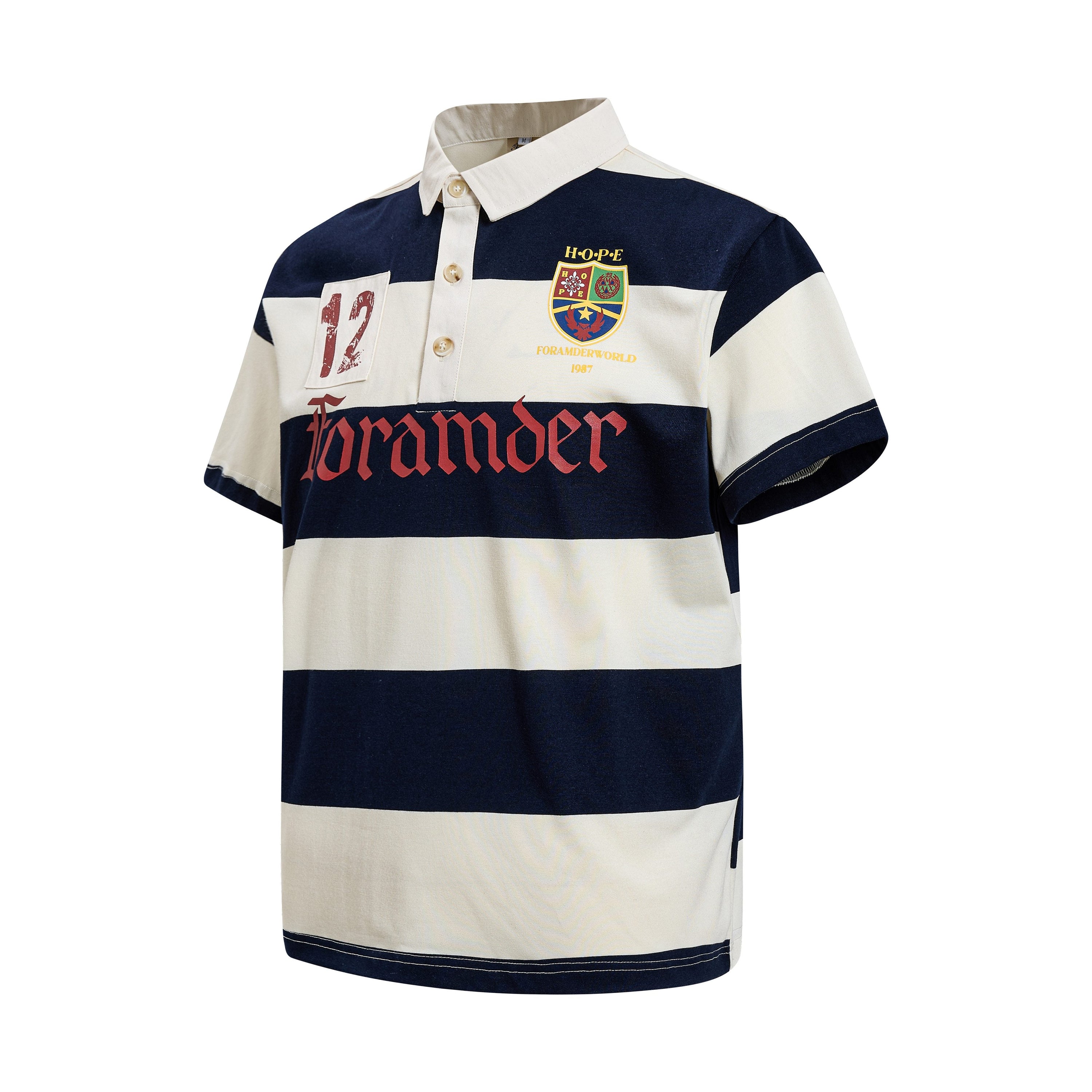 Omirad Heritage Stripe Rugby Polo | Streetwear Rugby Shirt