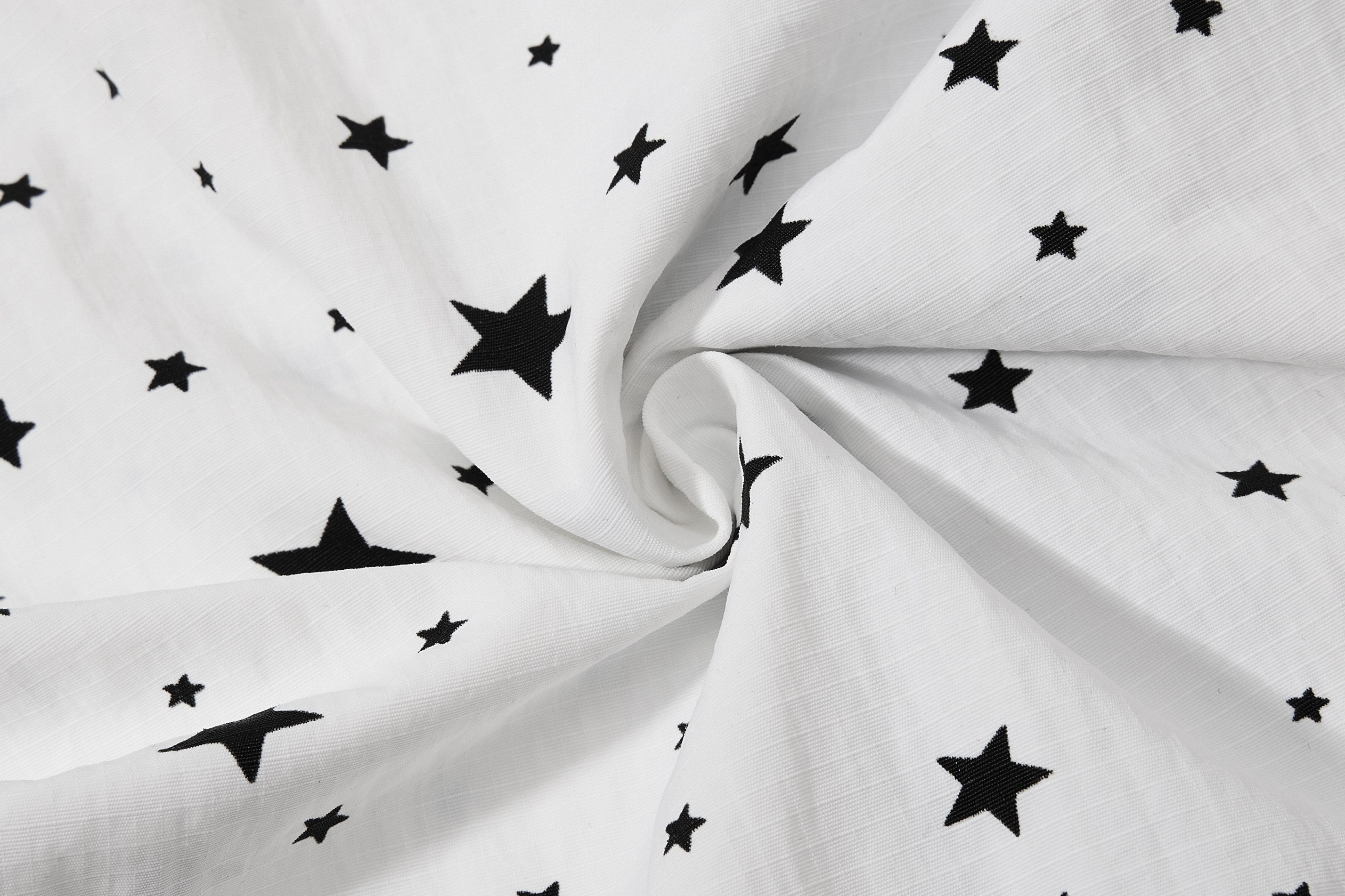 Star Print Wide-Leg Track Pants with Side Stripes | Streetwear