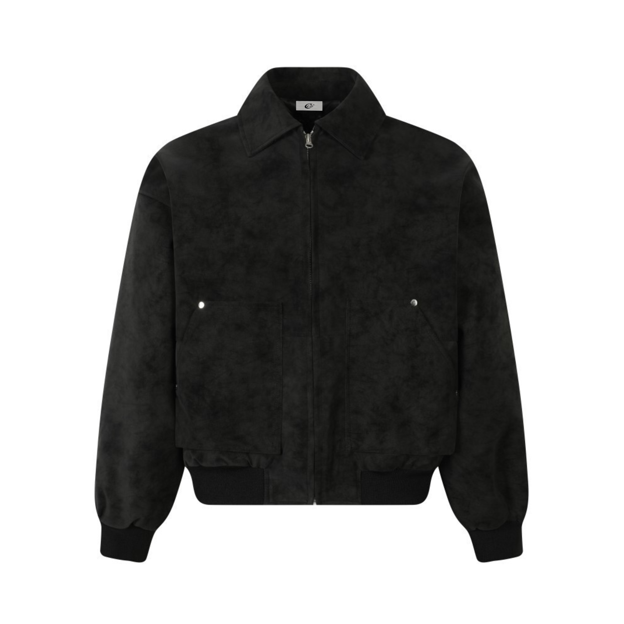 Omirad Vintage Suede Texture Bomber Jacket | Retro Workwear