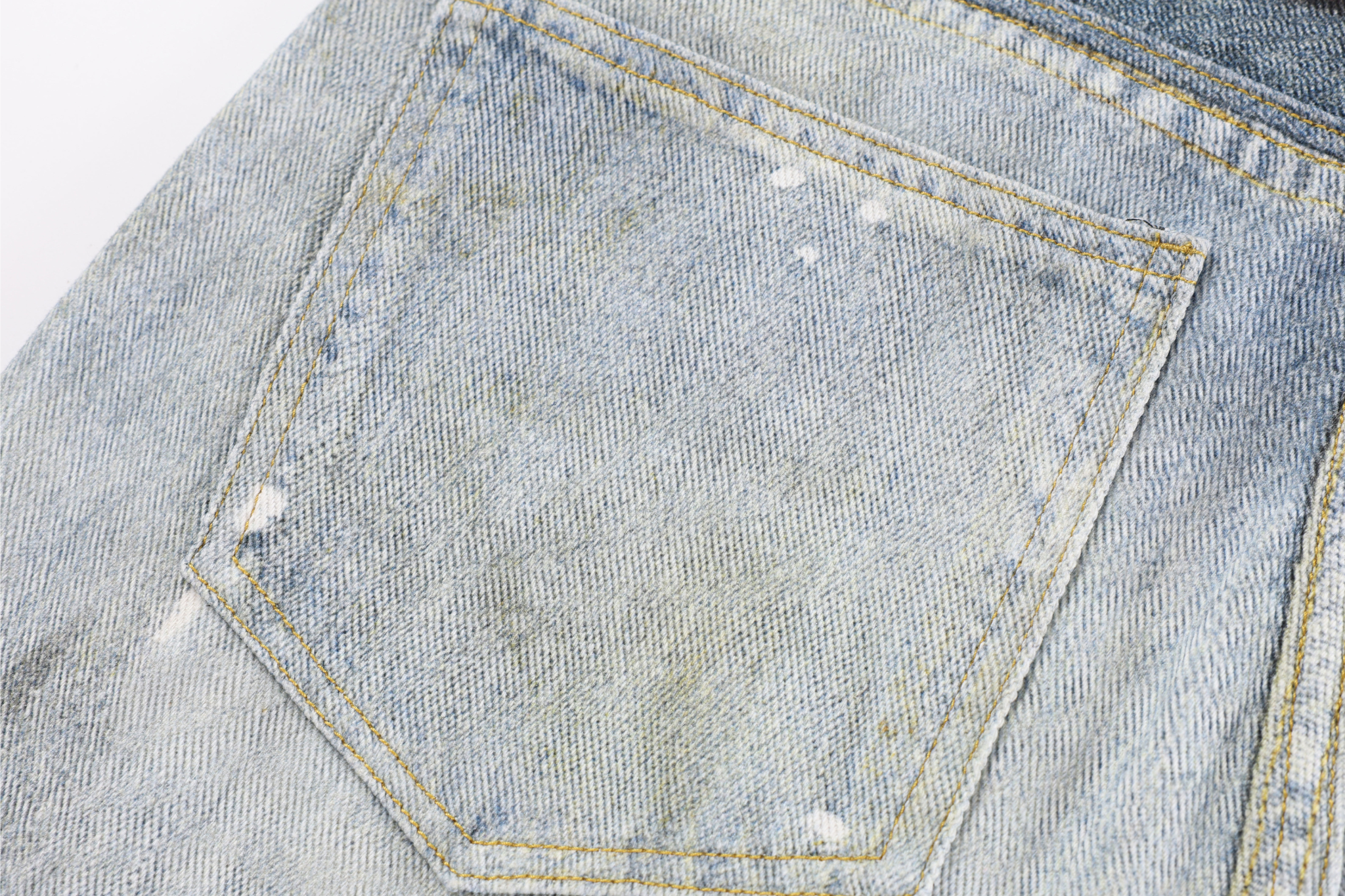 Distressed Barrel Leg Jeans with Tie Belt & Keychain Detail