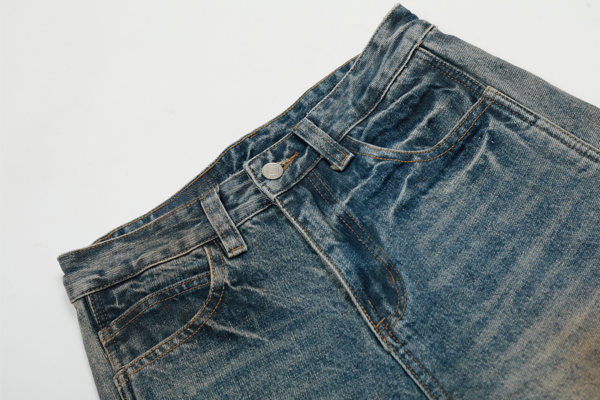 Omirad Sand-Washed Barrel Jeans | Wide Leg Vintage Denim