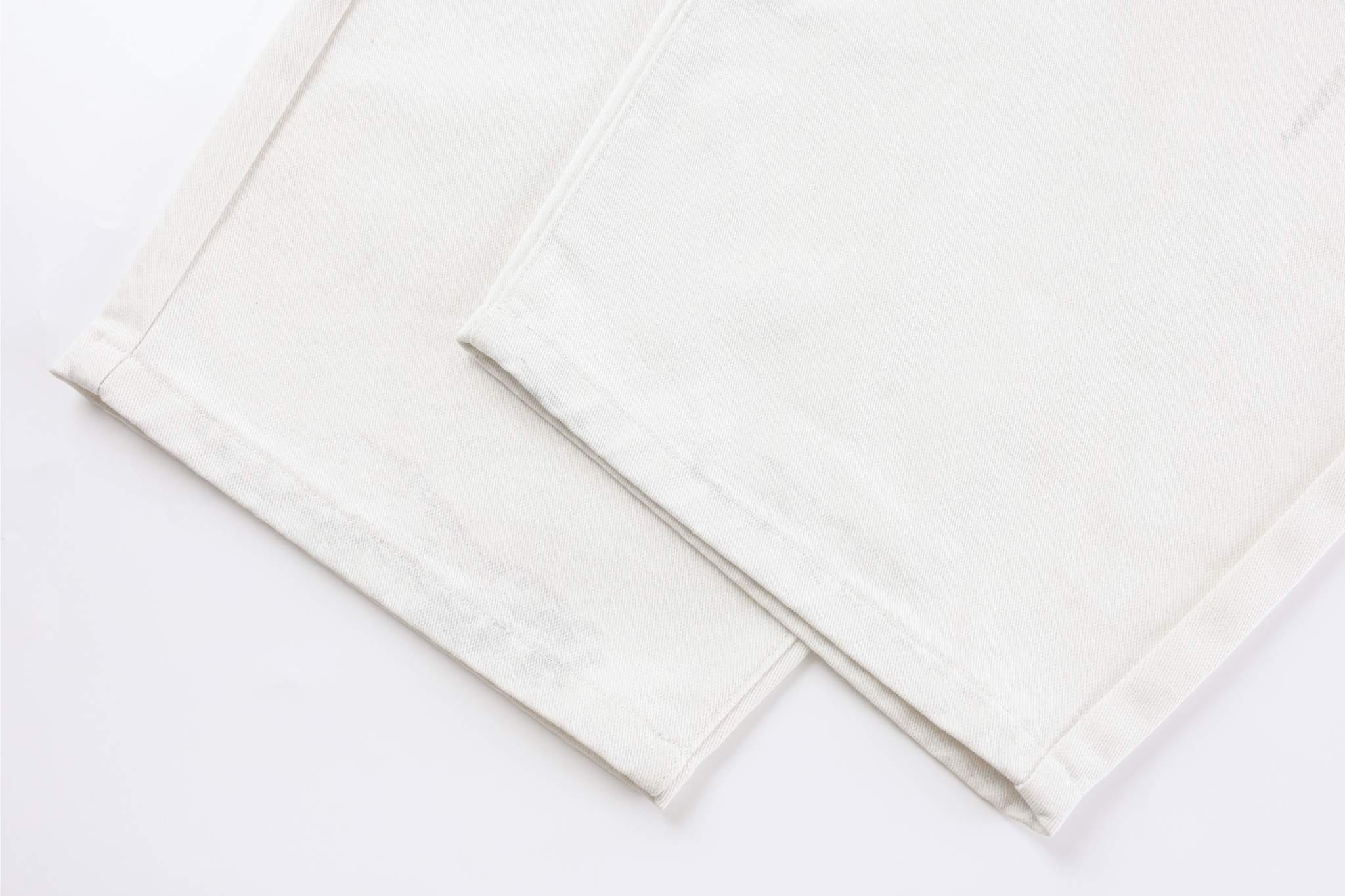 Omirad Patchwork Double-Waist Wide-Leg Denim Pants
