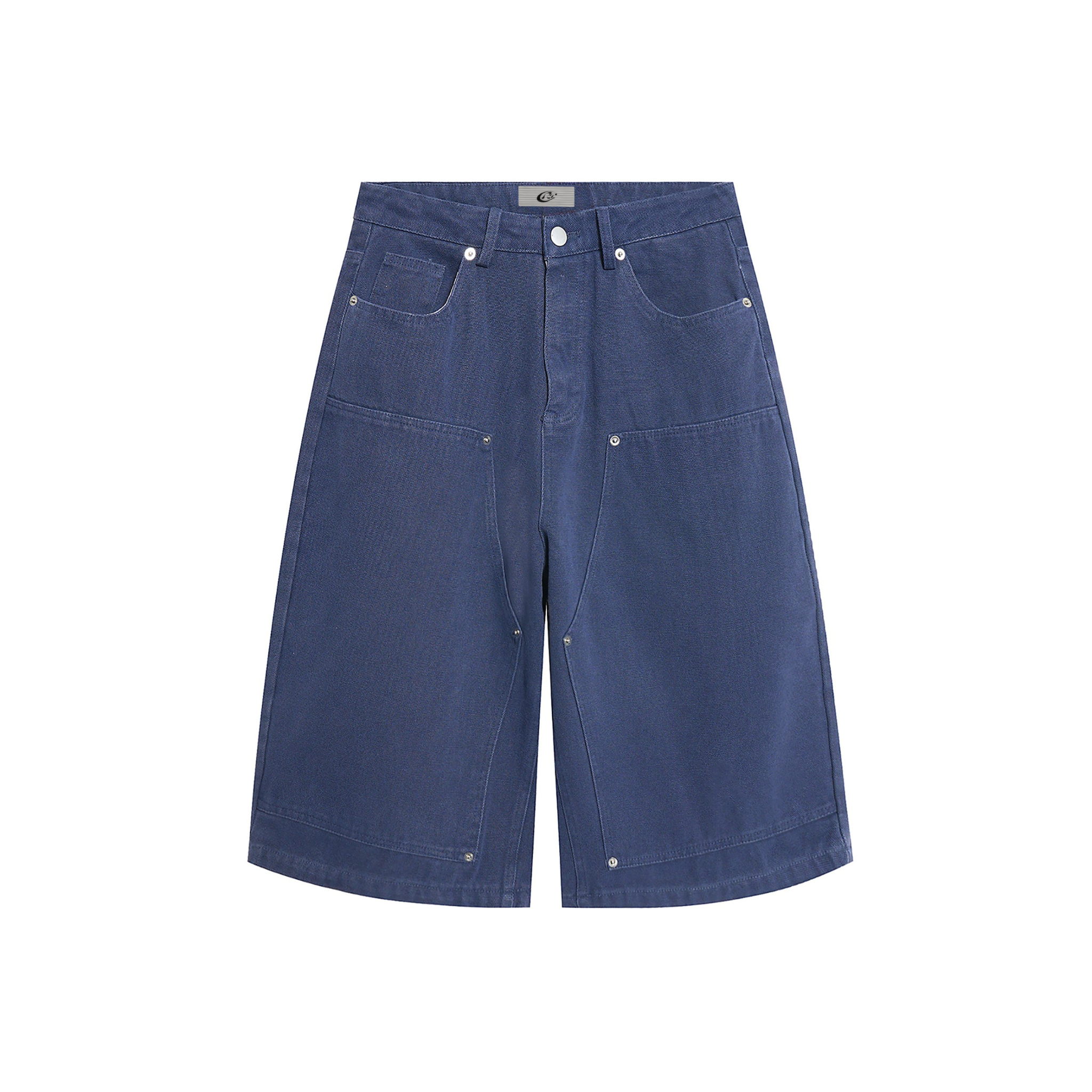 Omirad Vintage Canvas Jorts | Wide-Leg Denim Shorts