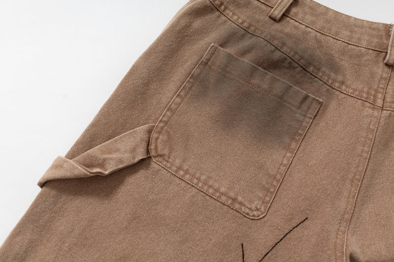 Omirad Spray-Dye Patchwork Wide-Leg Cargo Jeans | SEAKOFF