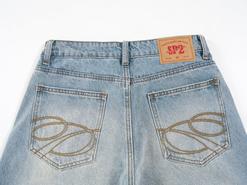 Omirad SP2 Retro Faded Balloon Jeans | Wide Leg Denim