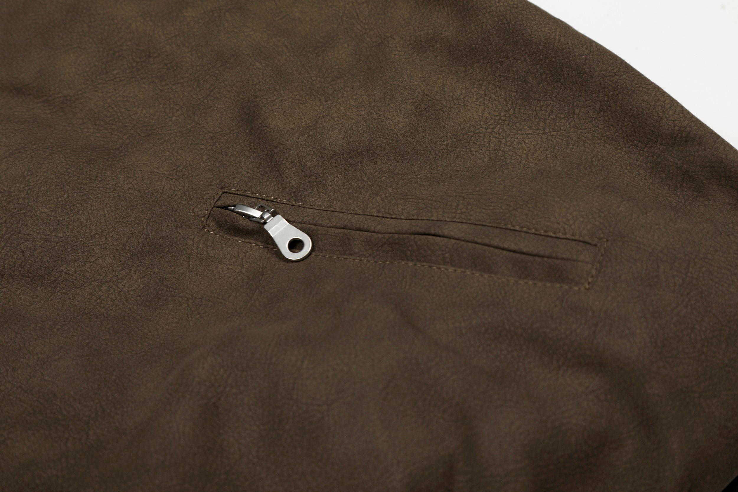 Omirad Suede-Effect Bomber Jacket | Faux Fur Collar