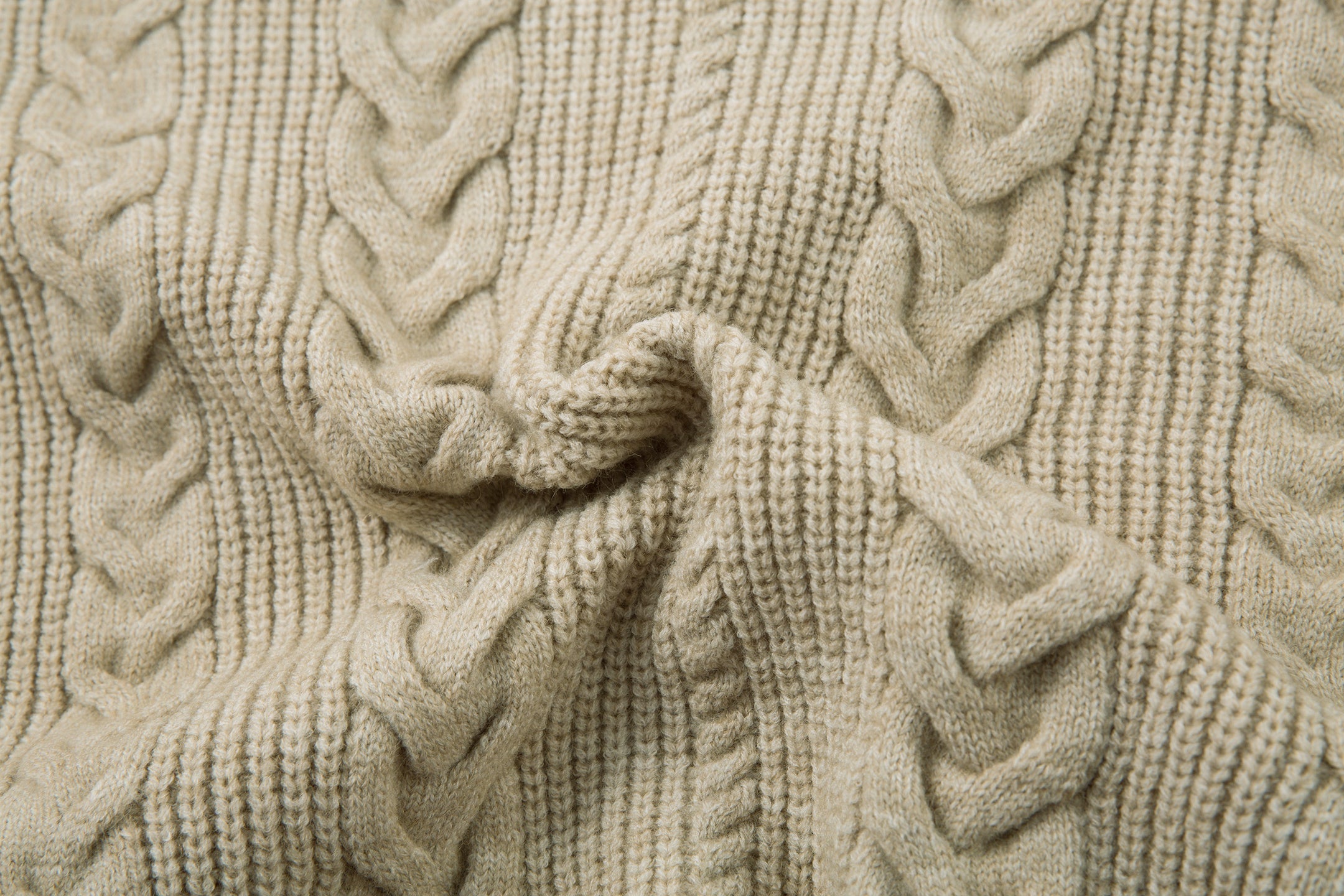 Cable Knit Zip-Up Sweater Jacket | Structured Knit Cardigan