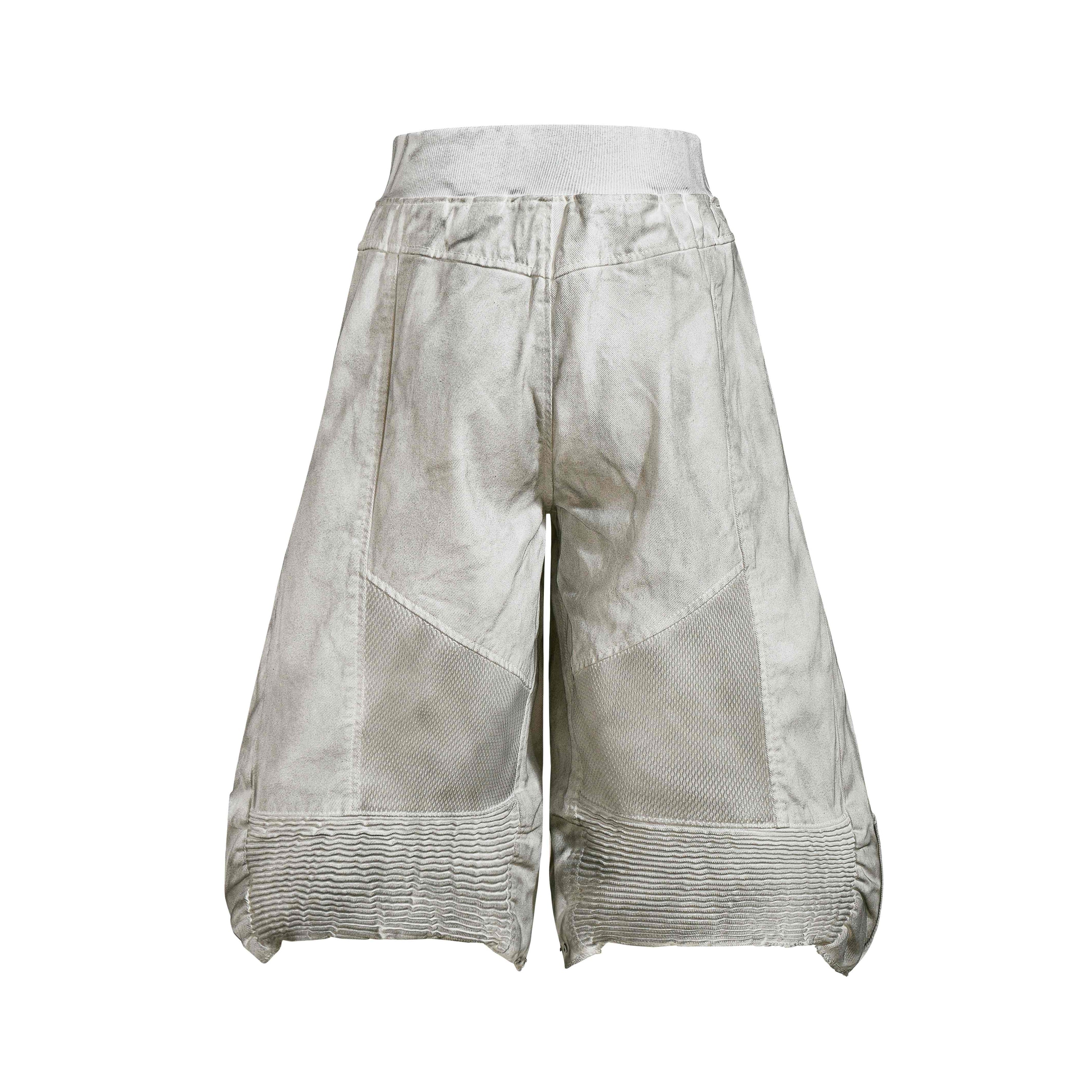 Omirad Moto Panel Denim Shorts | Oversized Wide-Leg