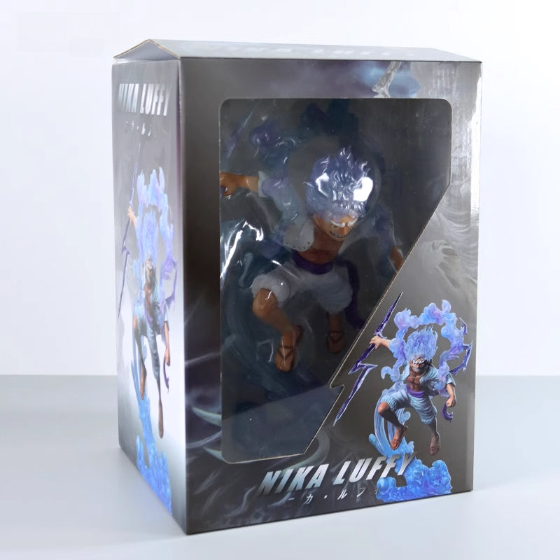 Luffy Gear 4 Action Figurine – 28cm with Dynamic Blue Effects, Limited Edition – One Piece Collectible