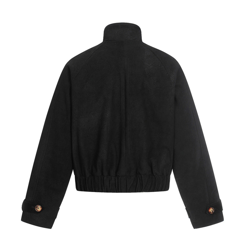 Omirad Textured Utility Jacket | Metal Clasp Streetwear