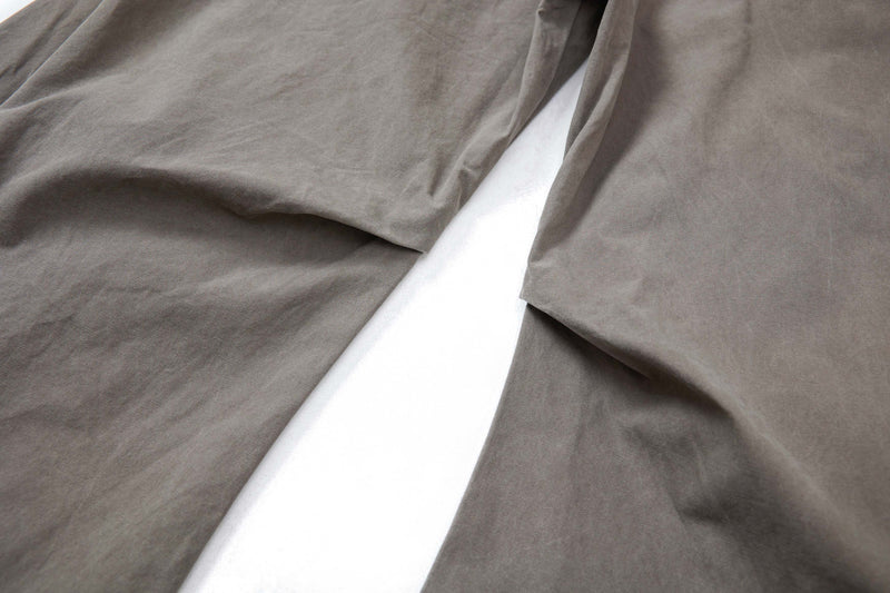 Curved Seam Washed Wide-Leg Pants | Oversized Street Style
