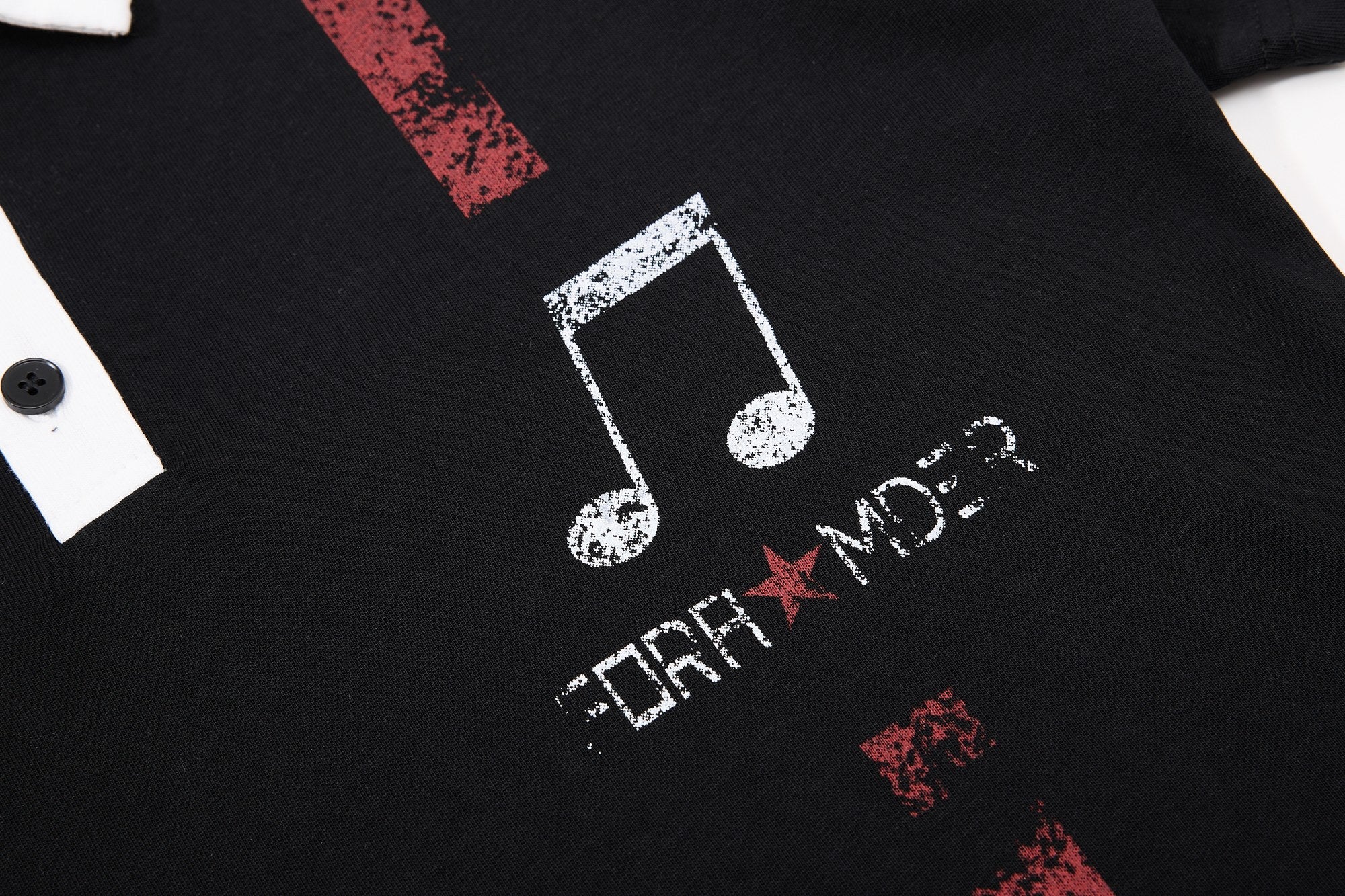 Men's Music Graphic Polo Shirt | Vintage Streetwear Style