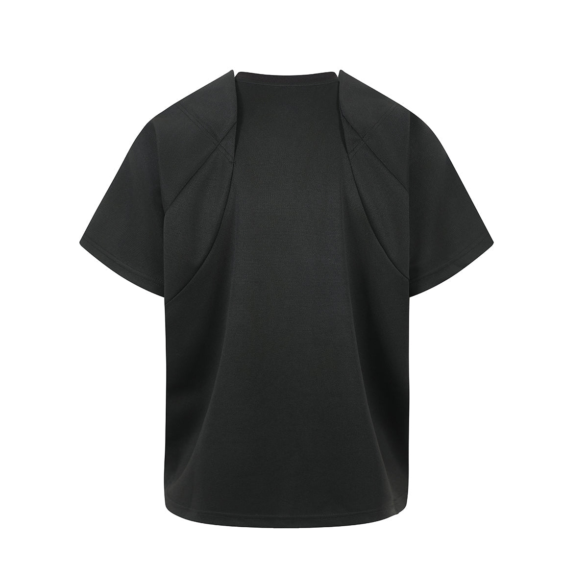 Omirad Shadow Structure Oversized Tech T-Shirt | Matte Black
