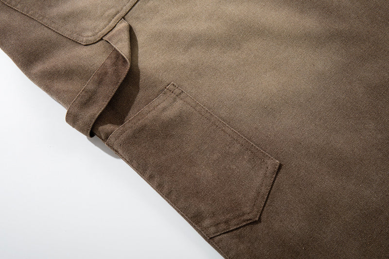 Omirad Vintage Utility Wide-Leg Carpenter Pants | 100% Cotton