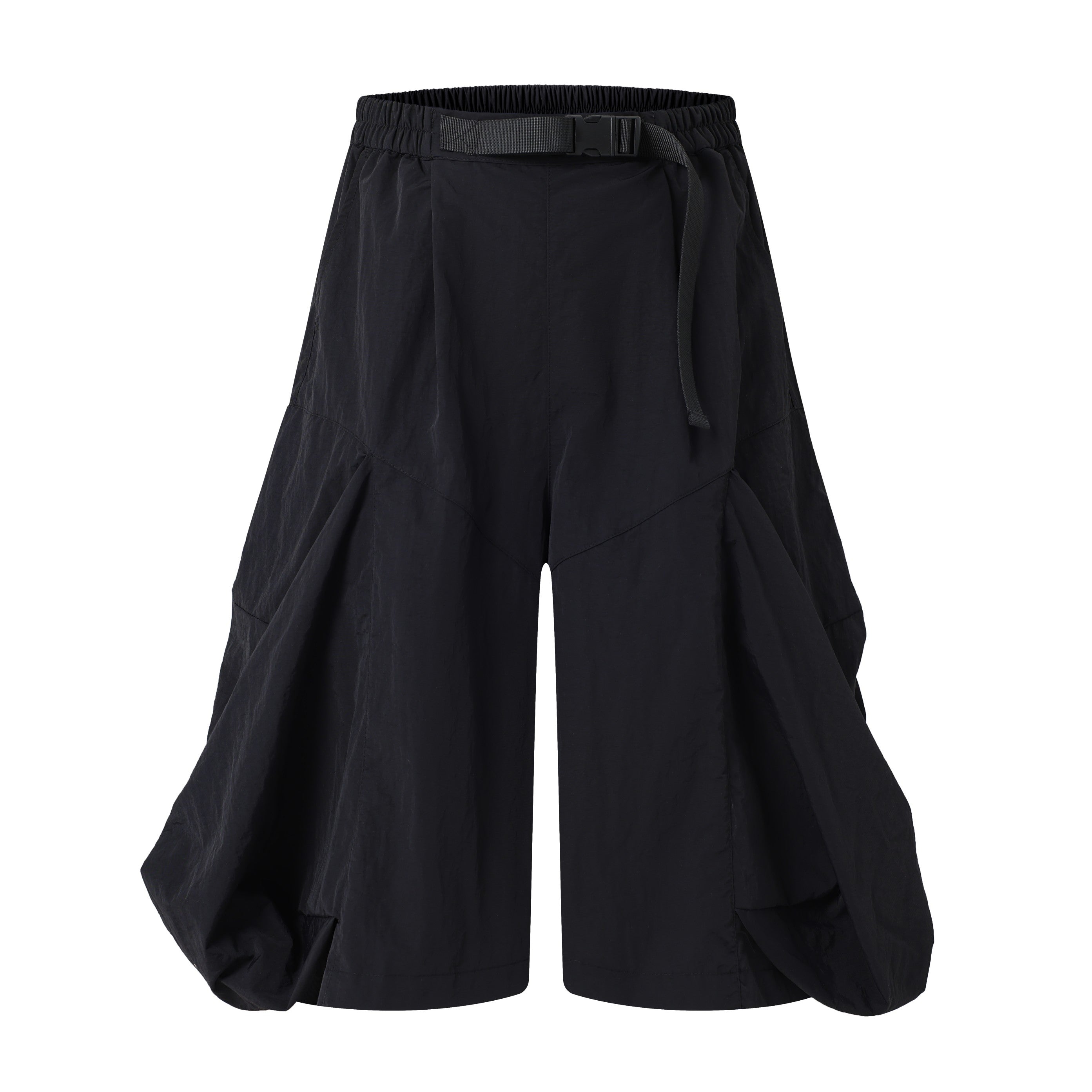 Omirad Draped Wide-Leg Shorts | Avant-Garde Techwear