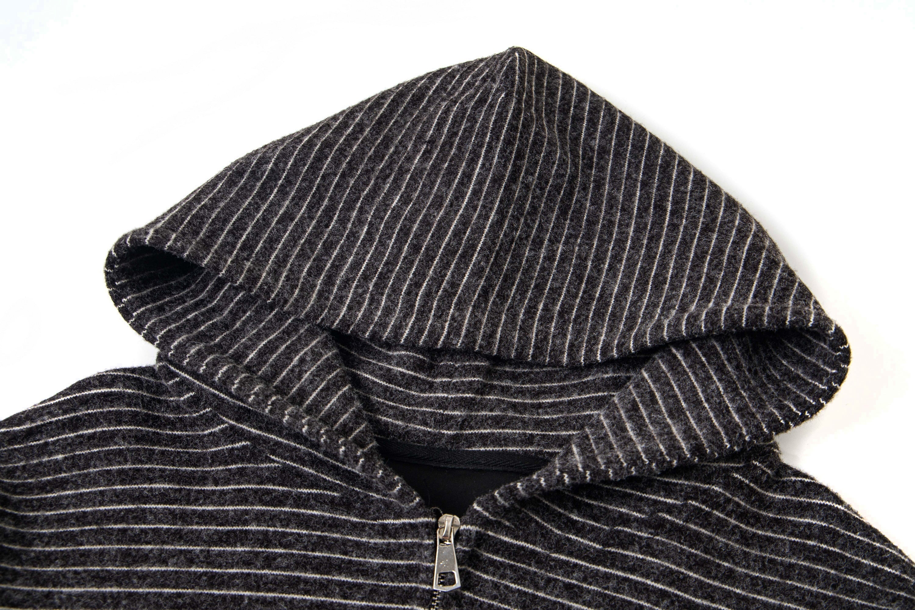 Battlekid Striped Knit Zip Hoodie | Vintage Athletic Style