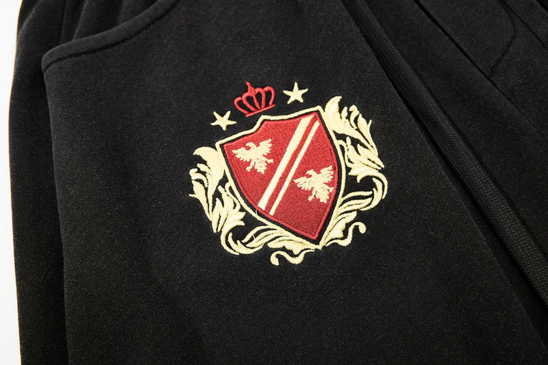 Crest Embroidery Balloon Sweatpants | Oversized Streetwear